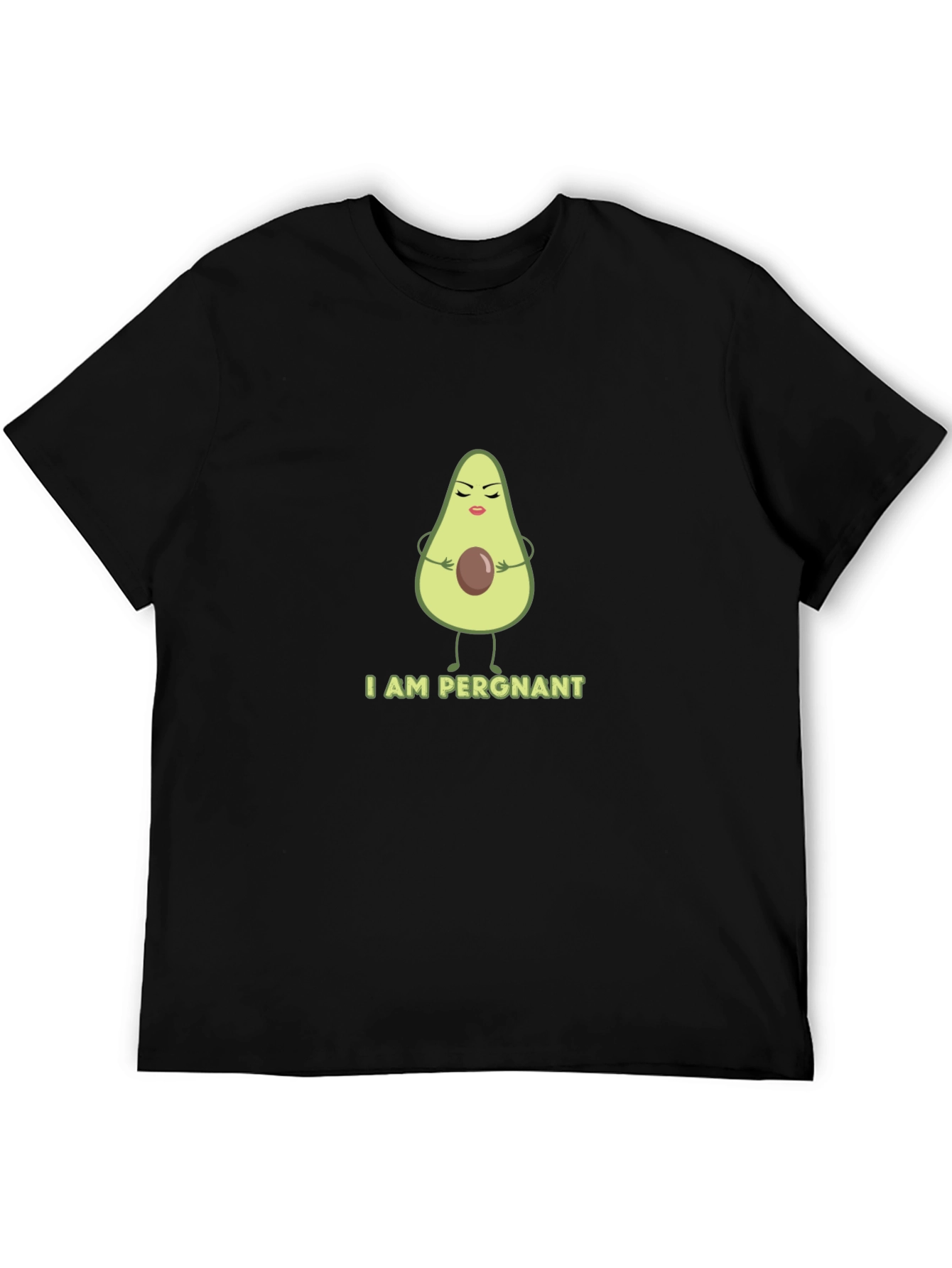 Funny Avocado Pregnancy T-Shirt - I AM PERGNANT Tee