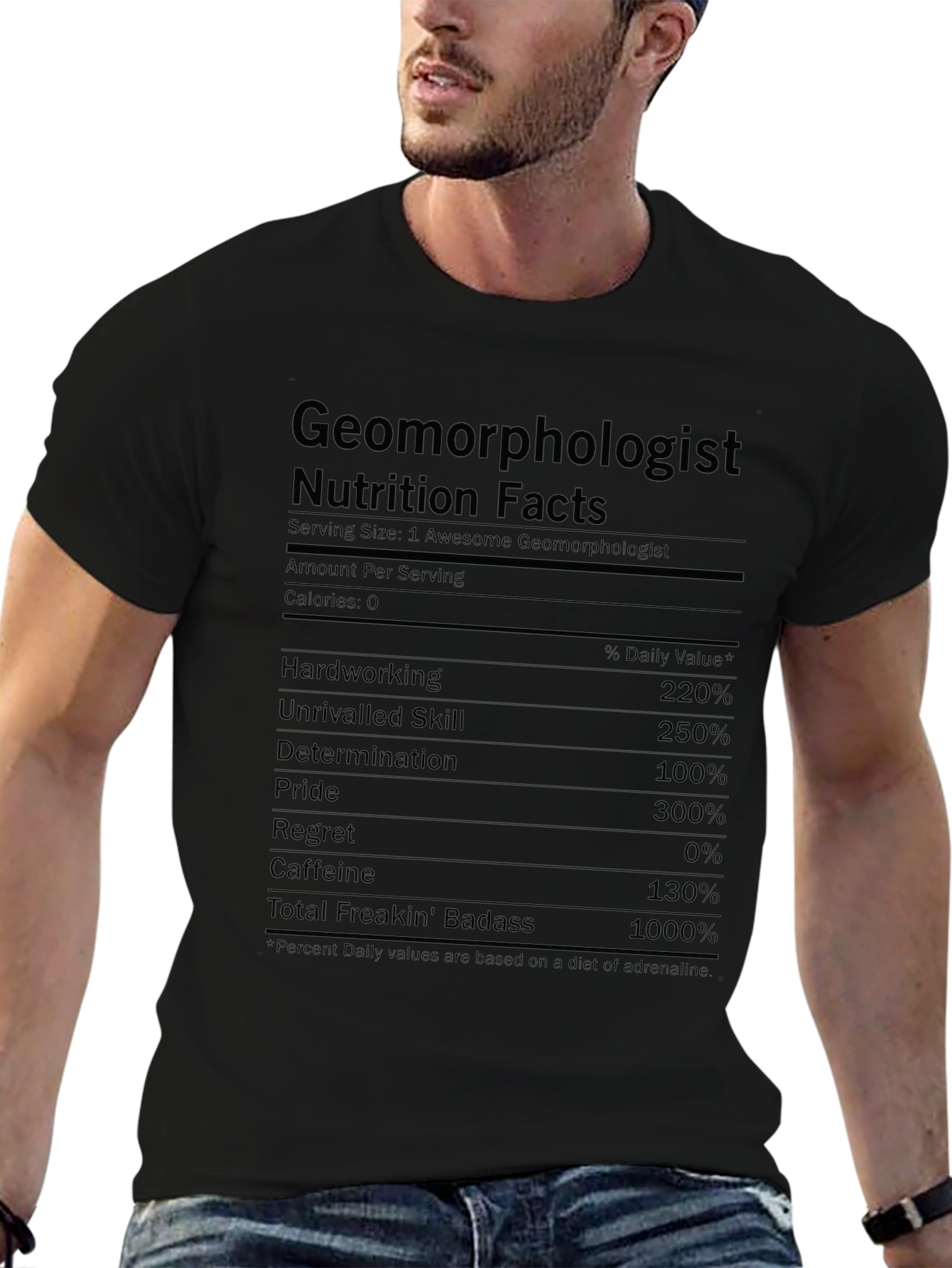 Geomorphologist Nutrition Facts T-Shirt