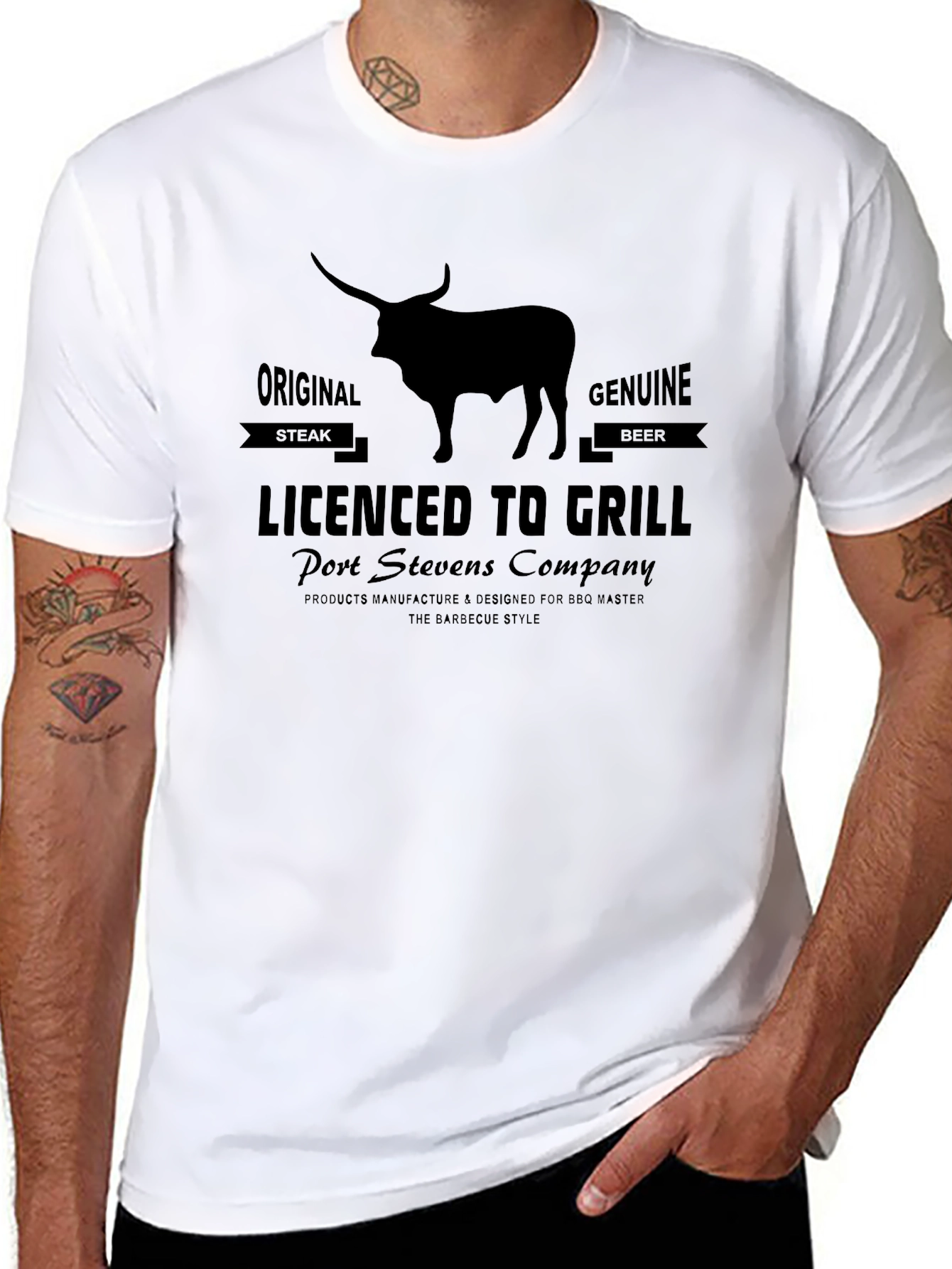 Licenced to Grill T-Shirt - BBQ Master Tee