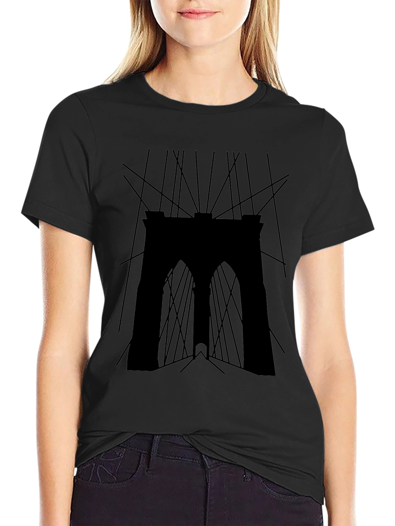 Brooklyn Bridge Silhouette Tee - Urban Style