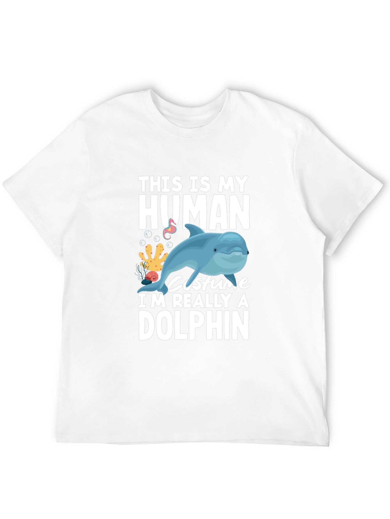 Human Costume Dolphin Graphic Tee