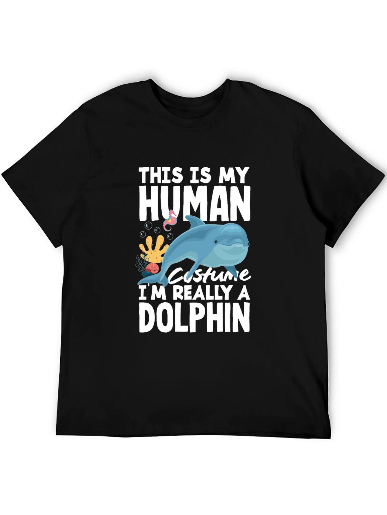 Human Costume Dolphin Graphic Tee