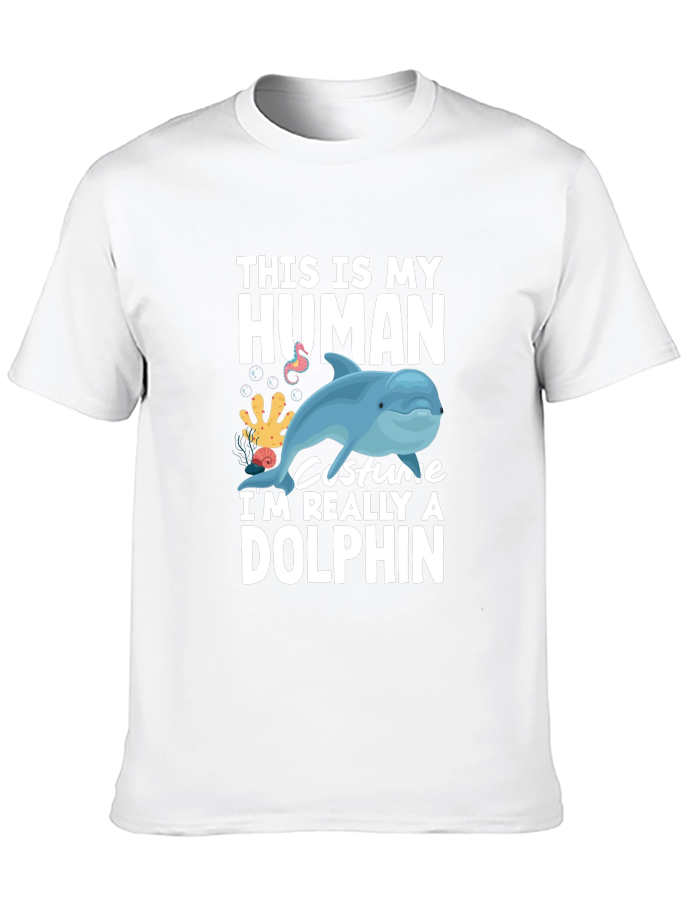Human Costume Dolphin Graphic Tee