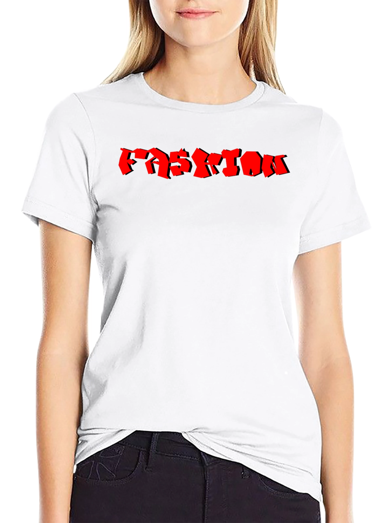 Mens Black Fashion Graphic T-Shirt