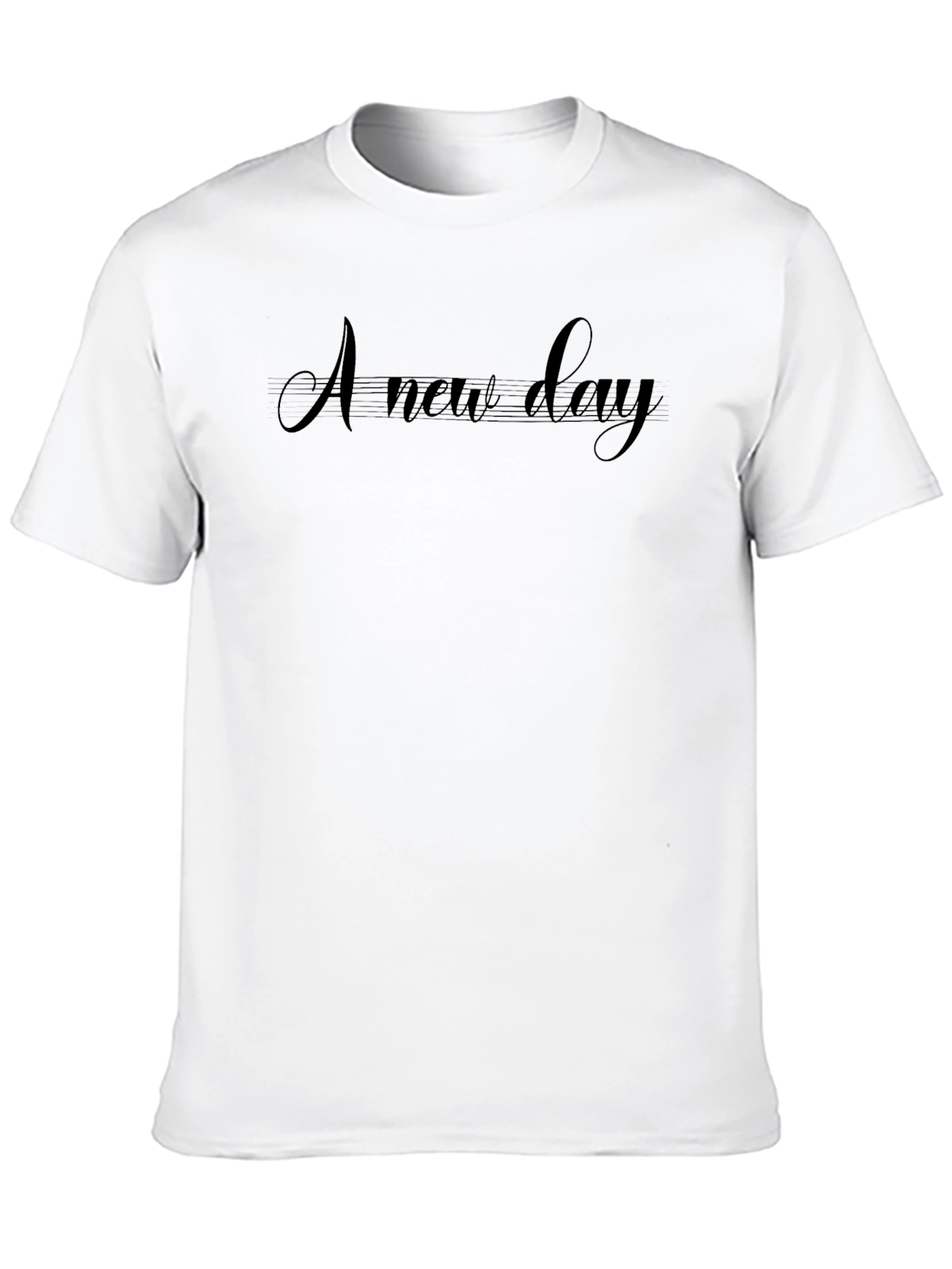 A New Day Black Graphic Tee