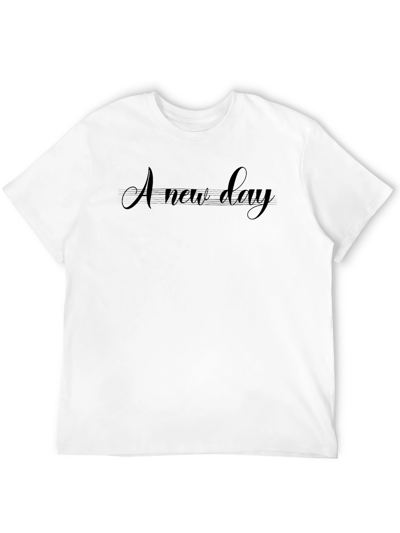 A New Day Black Graphic Tee