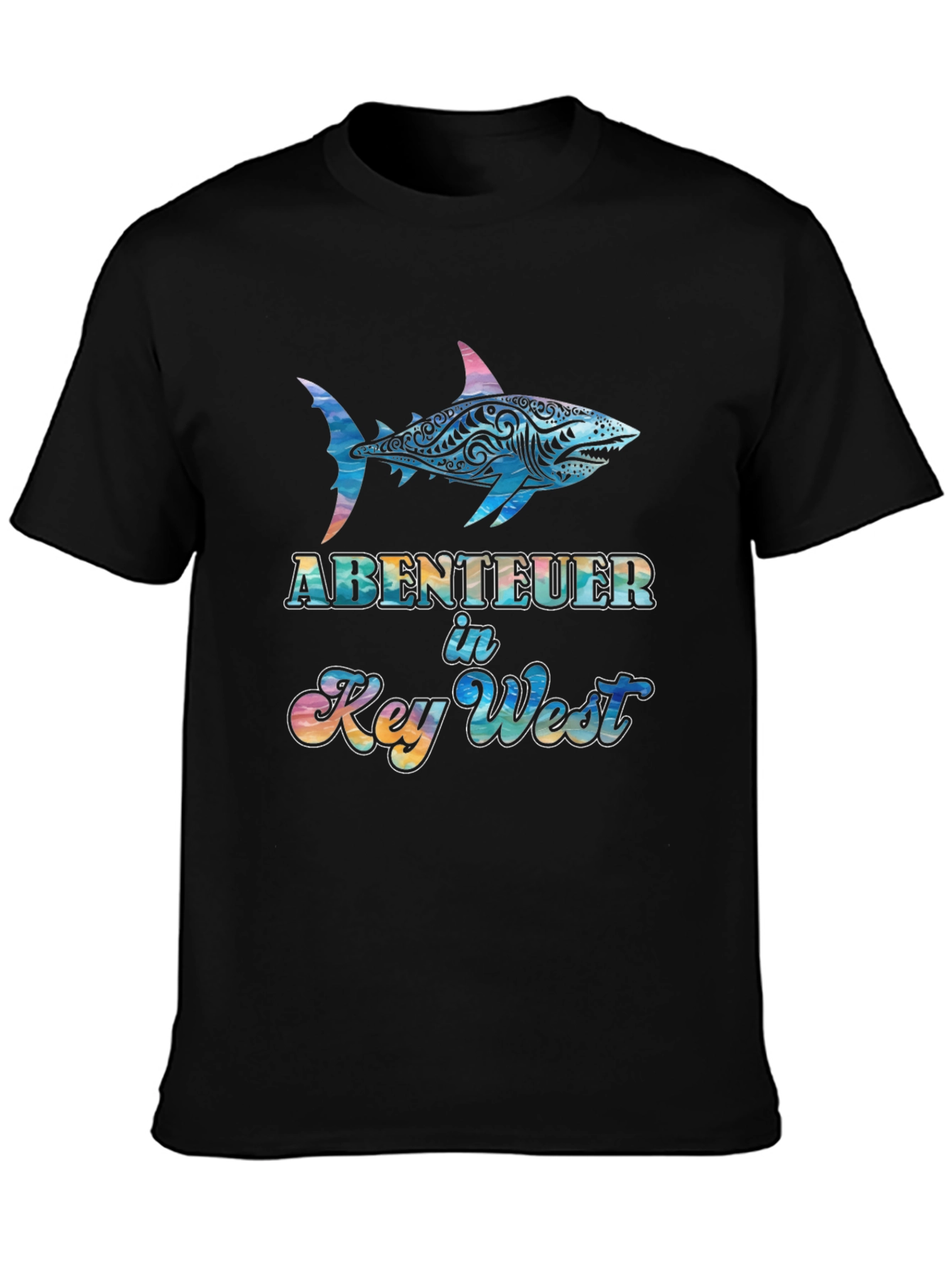Abenteuer Key West Shark Graphic Tee - Black