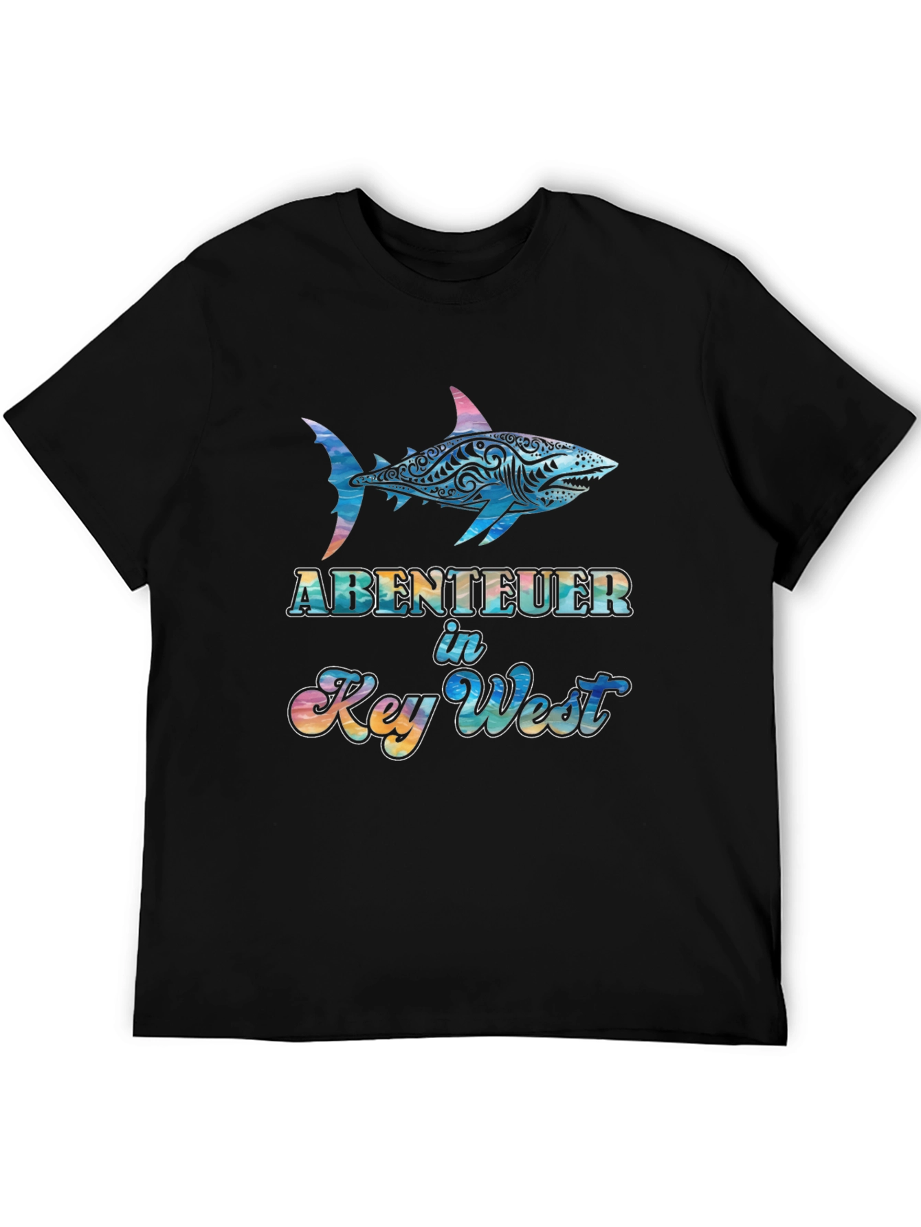 Abenteuer Key West Shark Graphic Tee - Black