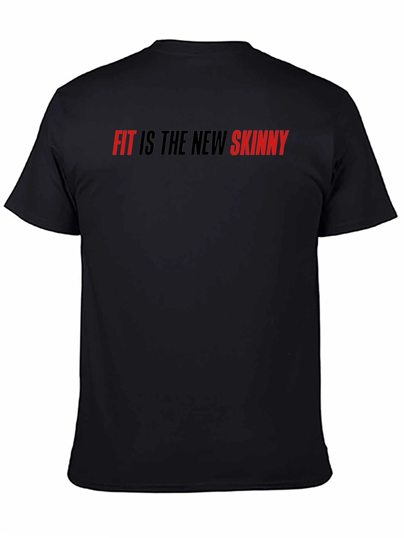 Fit is the New Skinny Black Graphic Tee