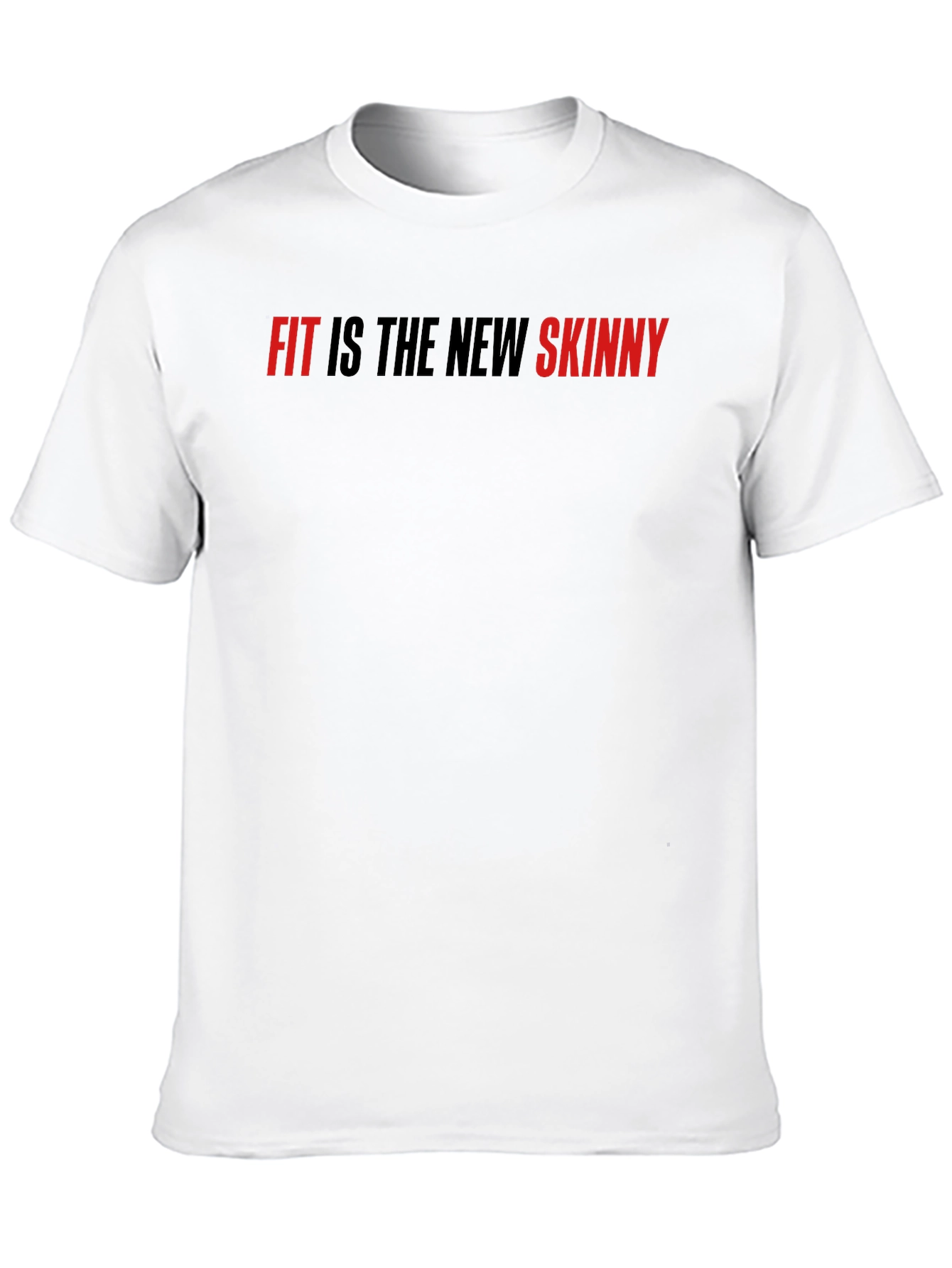Fit is the New Skinny Black Graphic Tee