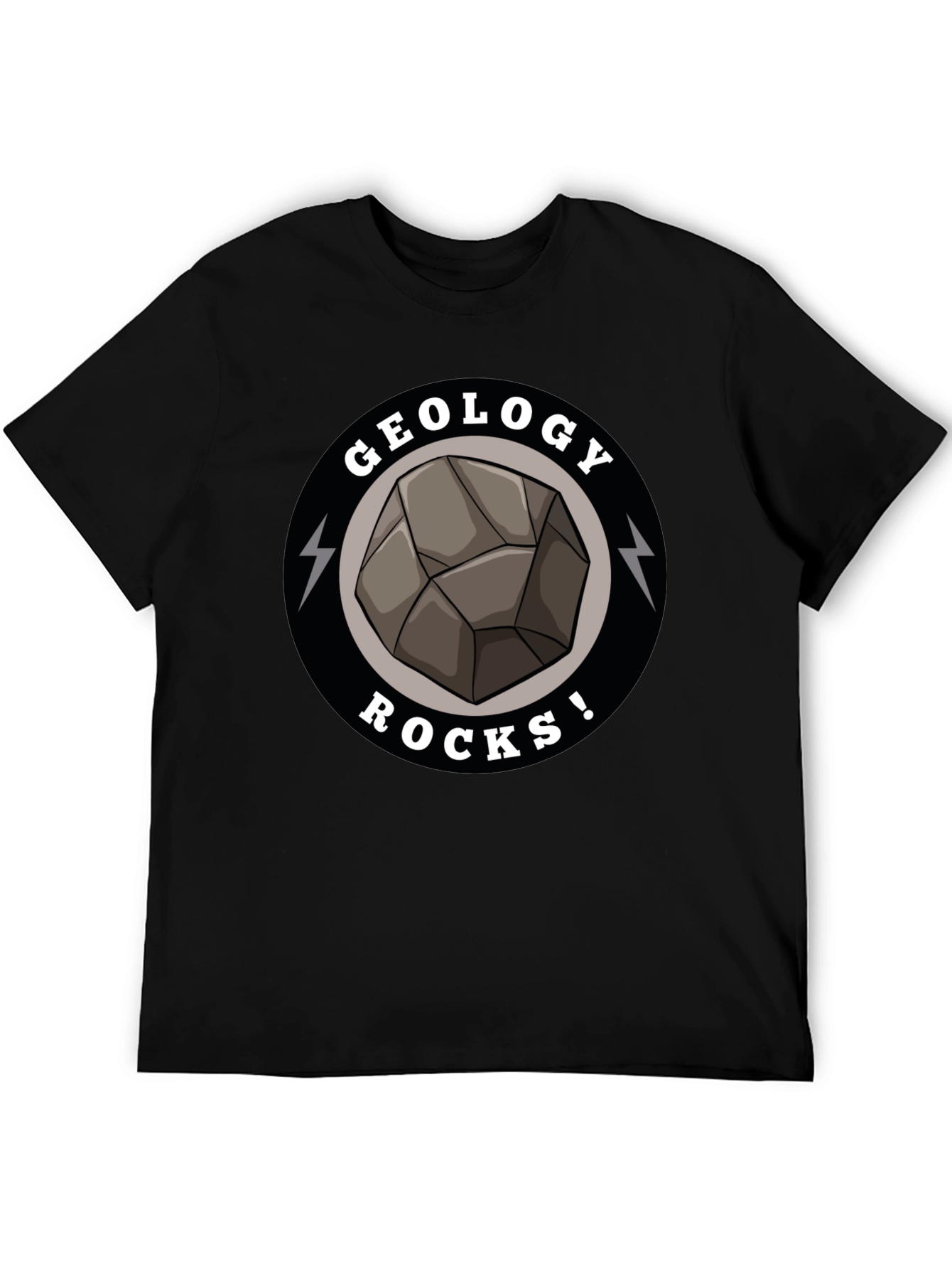 Geology Rocks Graphic T-Shirt - Black