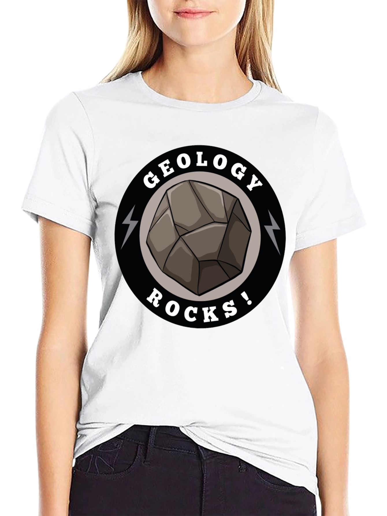 Geology Rocks Graphic T-Shirt - Black