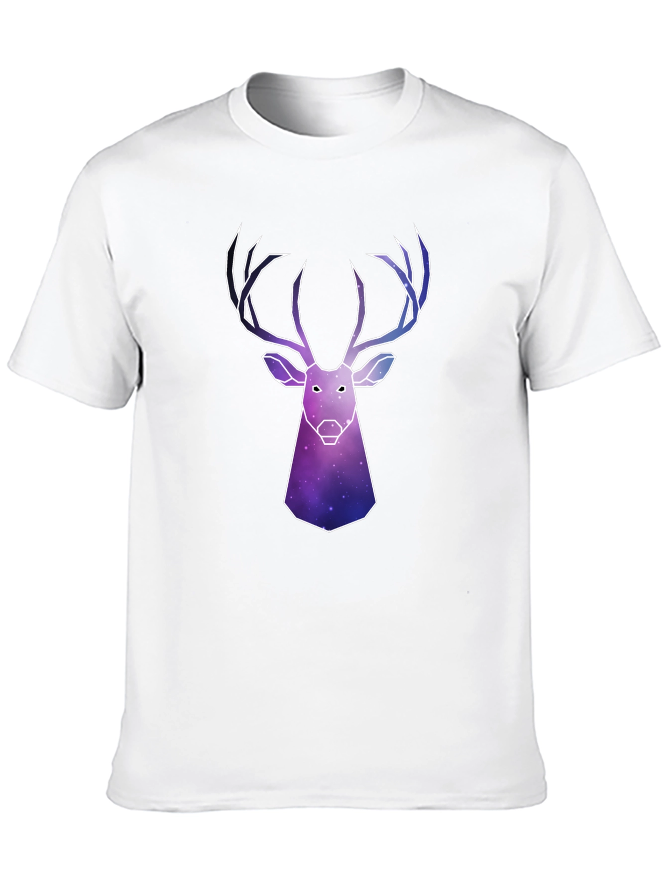 Galaxy Deer Graphic Tee - Mens Black T-Shirt