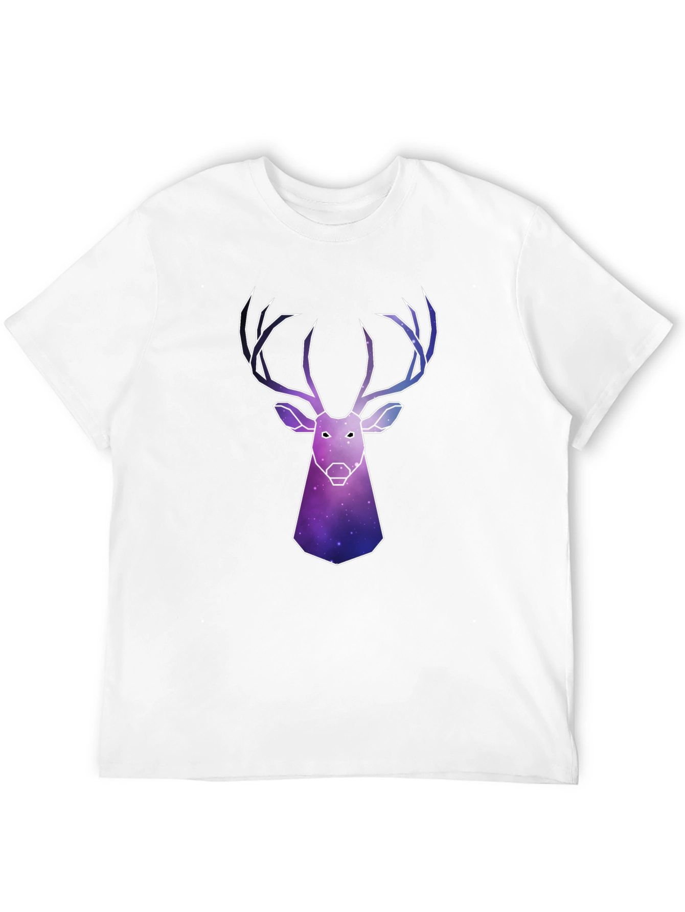 Galaxy Deer Graphic Tee - Mens Black T-Shirt