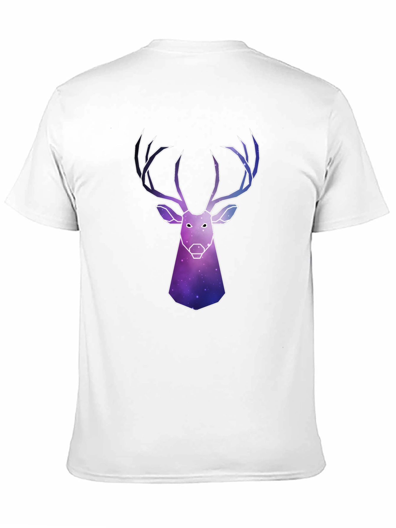 Galaxy Deer Graphic Tee - Mens Black T-Shirt