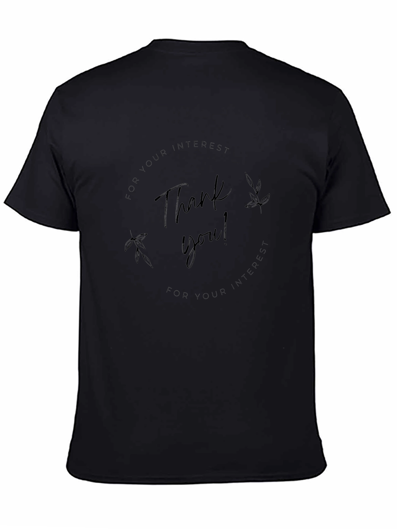 Thank You Graphic Print Mens T-Shirt