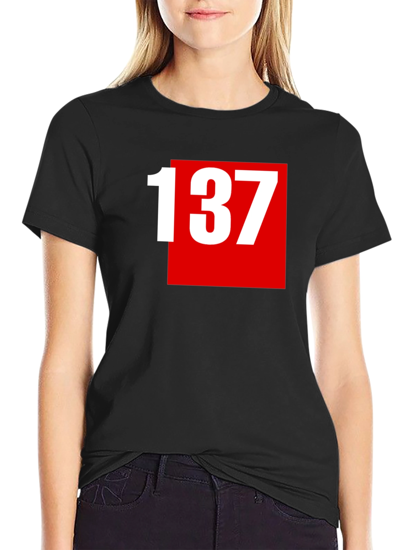 137 Graphic Tee - Bold Number Design