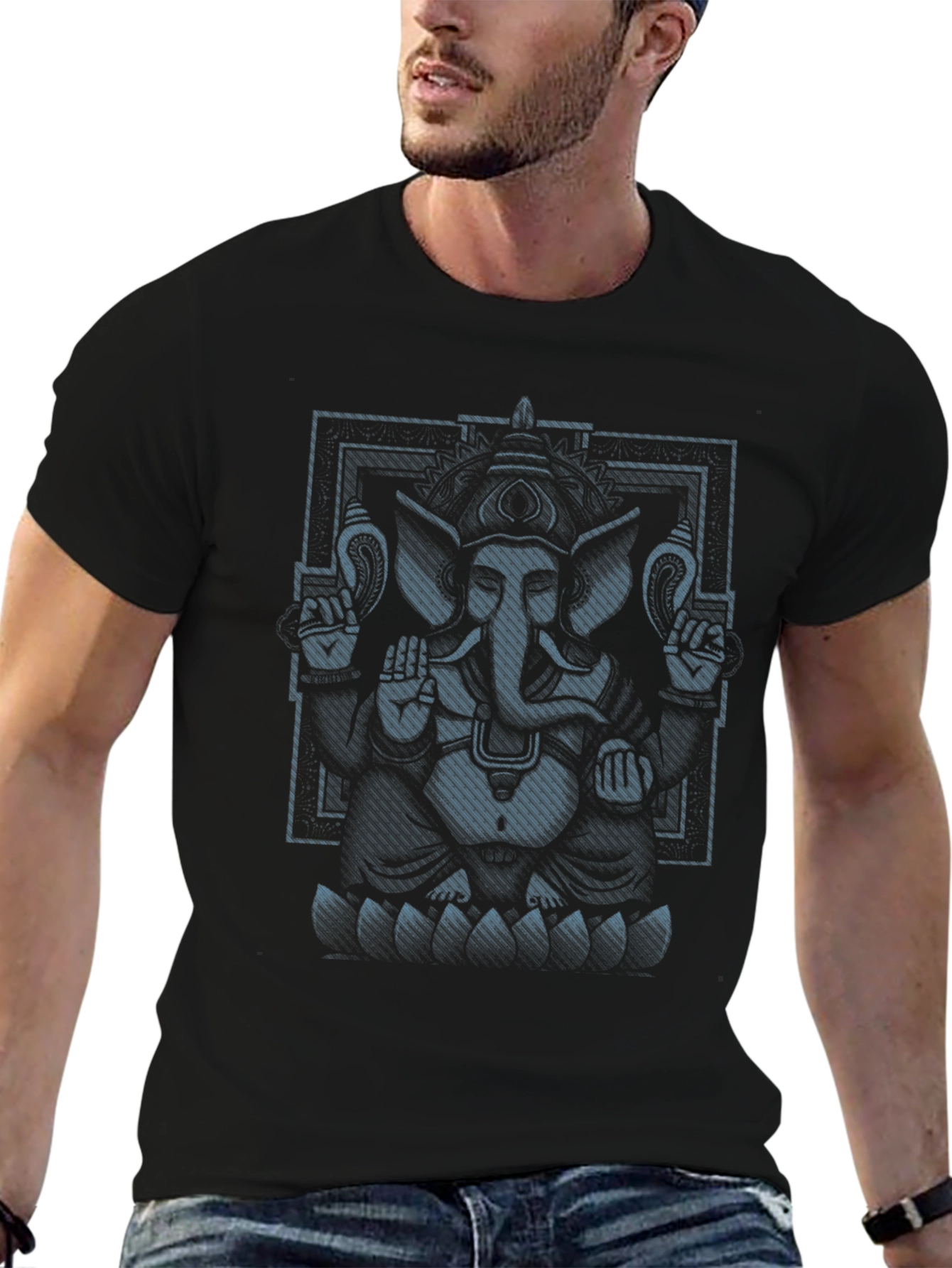 Ganesh Graphic Tee - Cool Spiritual T-Shirt