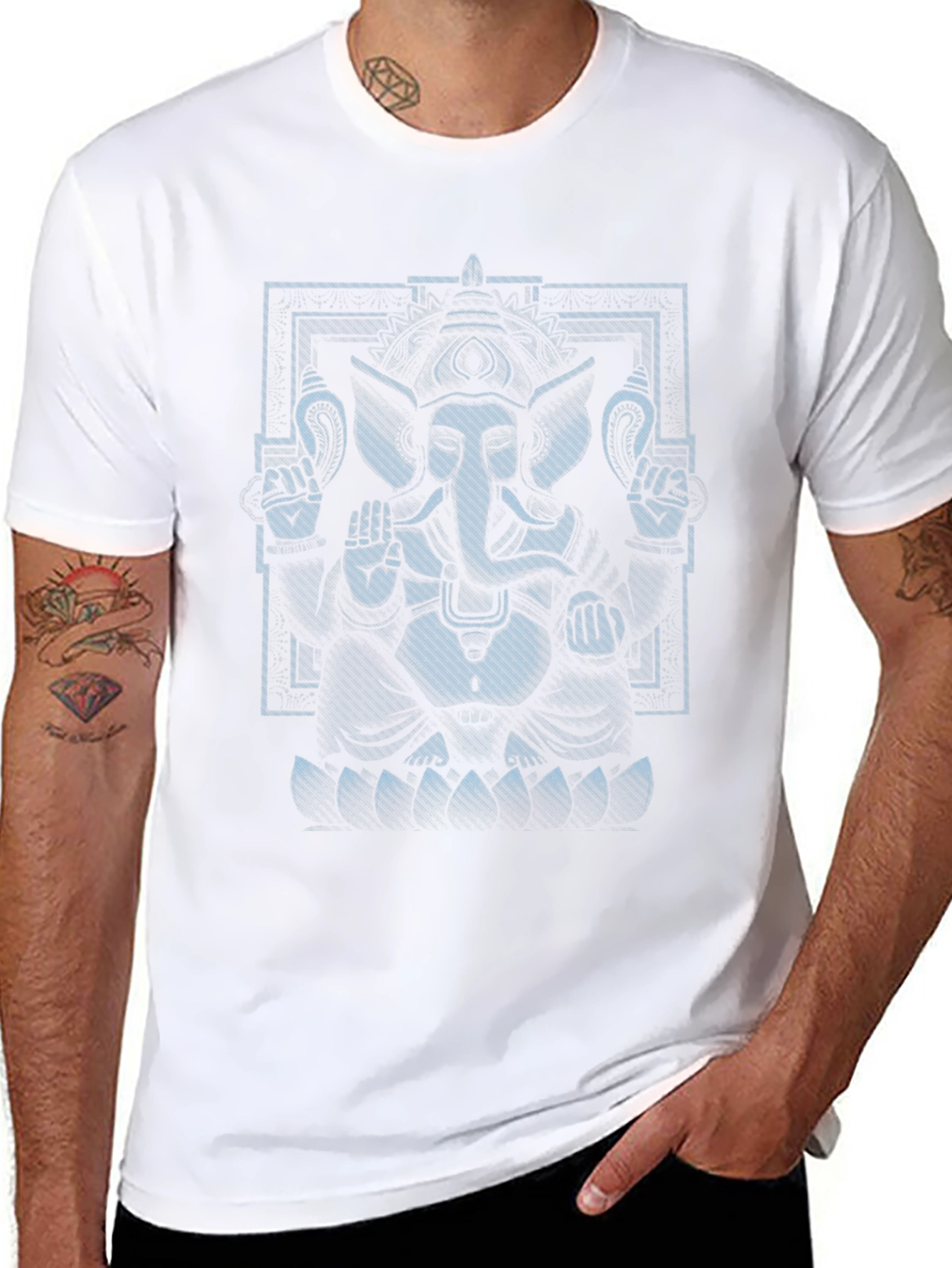 Ganesh Graphic Tee - Cool Spiritual T-Shirt