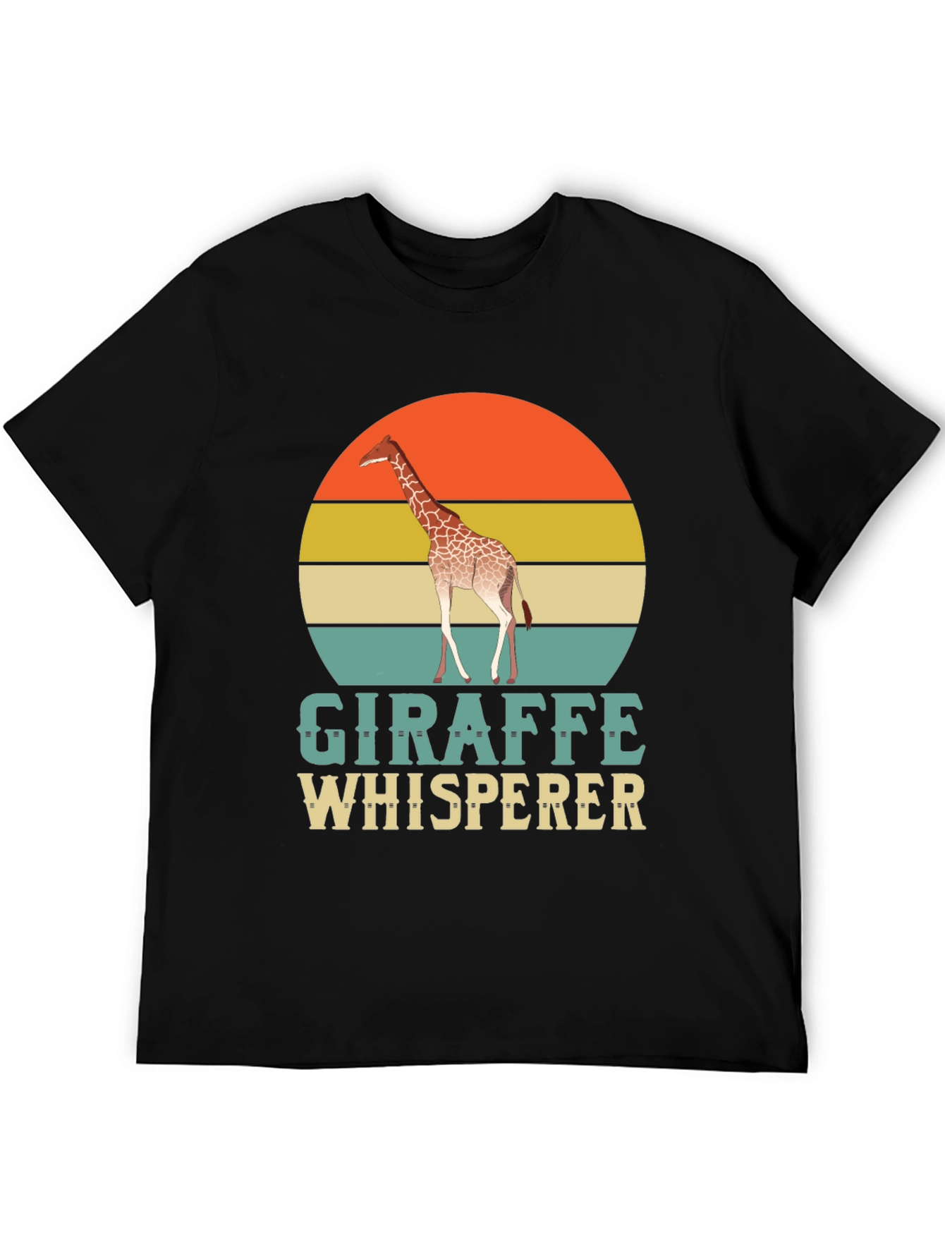 Giraffe Whisperer T-Shirt - Retro Style Animal Lover Tee