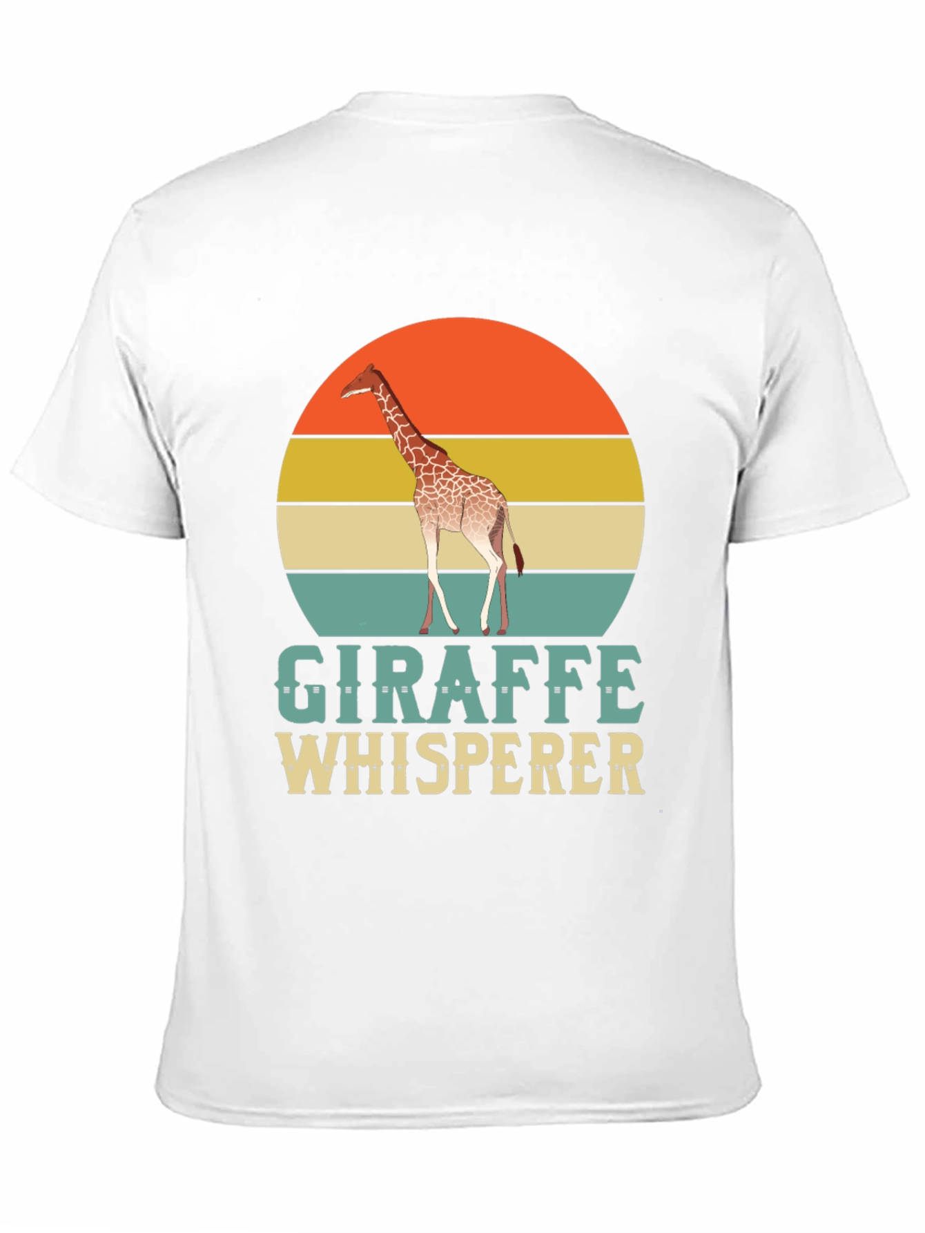 Giraffe Whisperer T-Shirt - Retro Style Animal Lover Tee