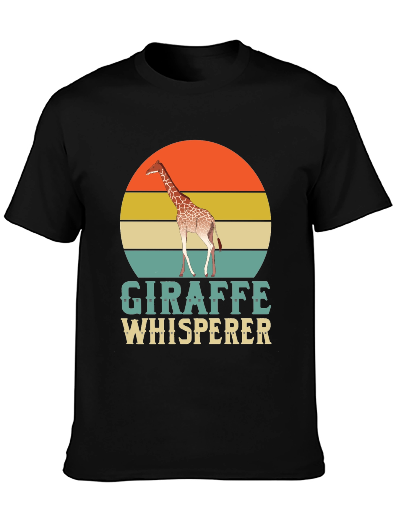 Giraffe Whisperer T-Shirt - Retro Style Animal Lover Tee