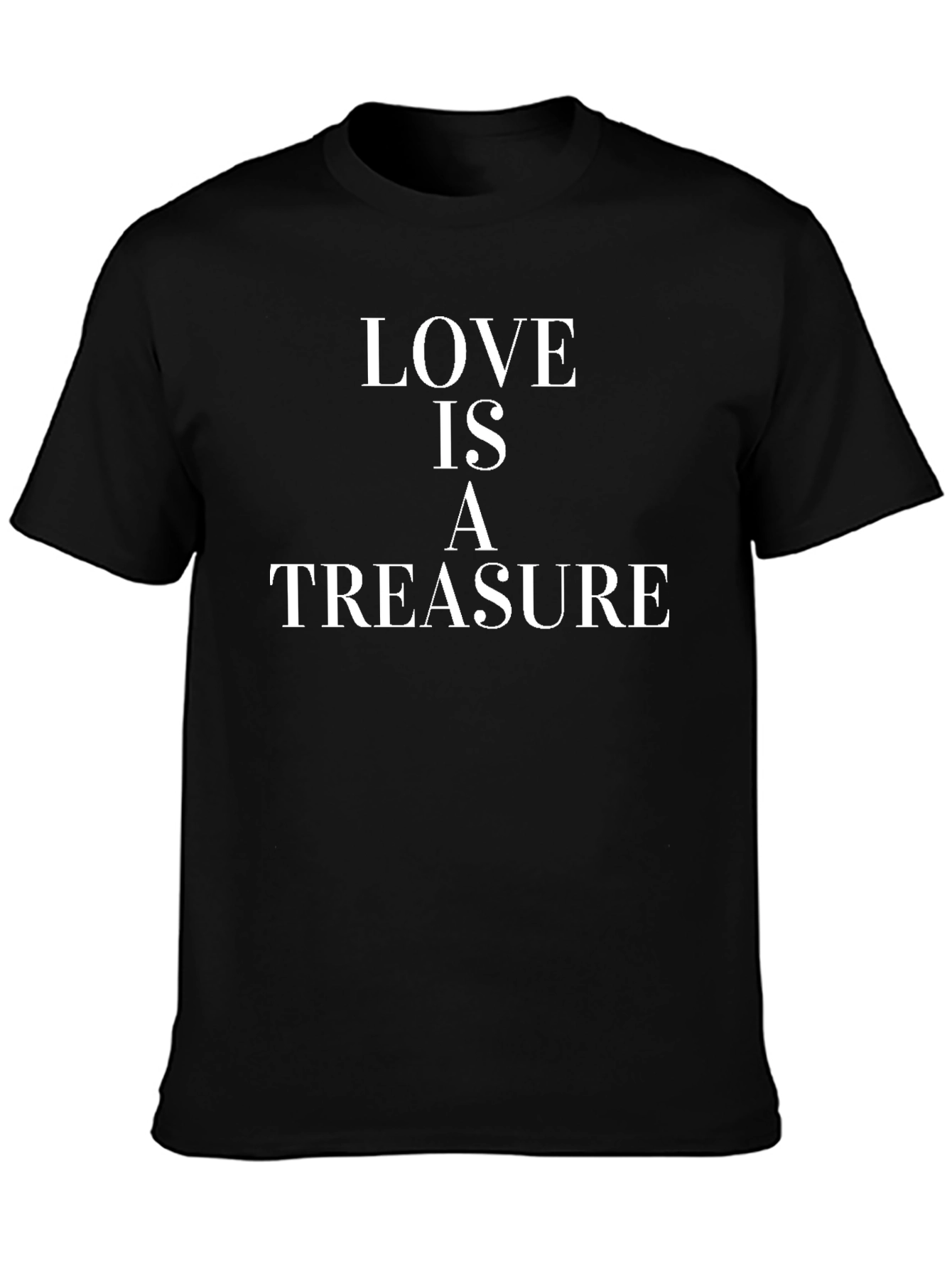 Love is a Treasure Black Graphic Tee