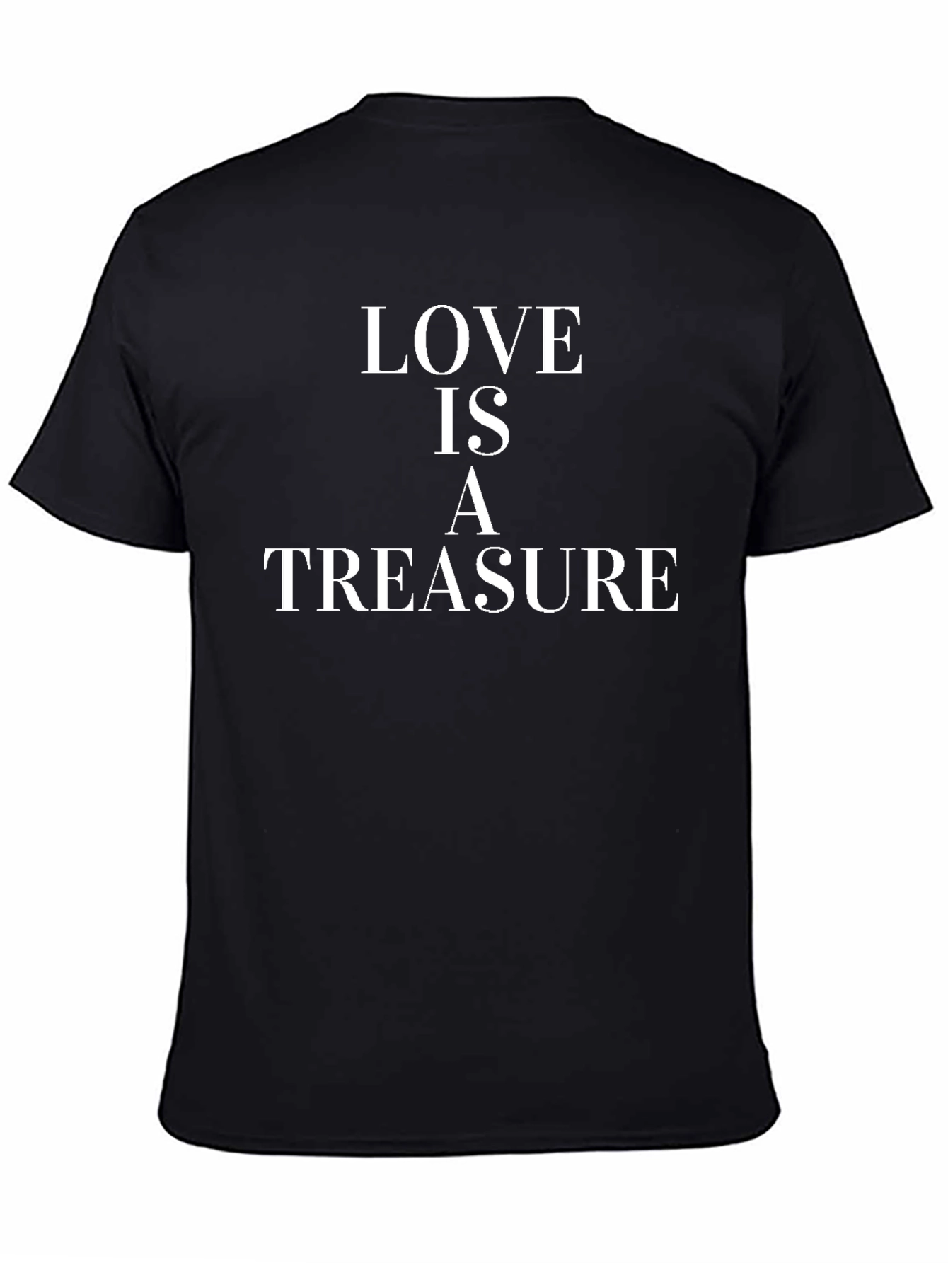 Love is a Treasure Black Graphic Tee