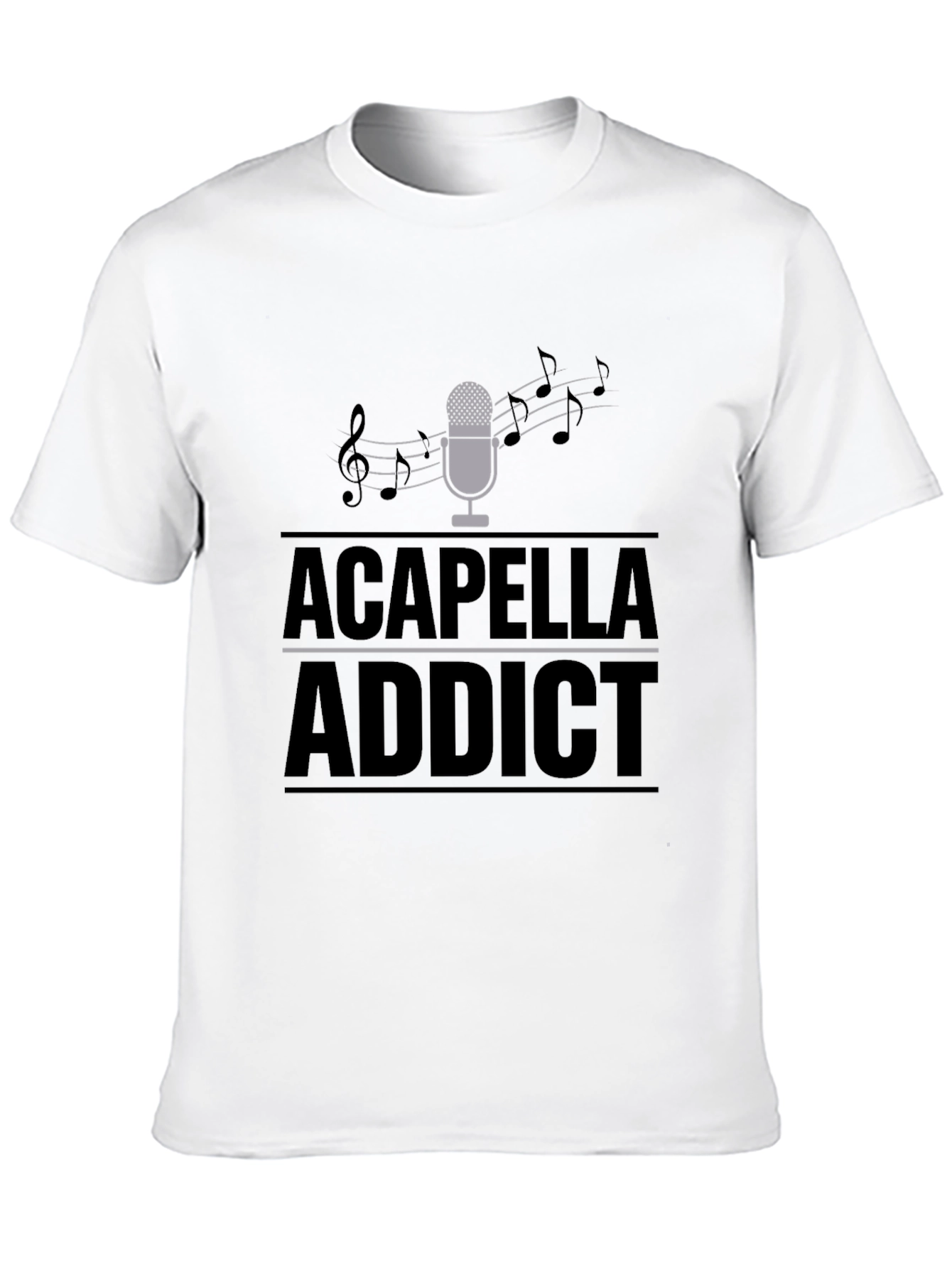 Acapella Addict Graphic T-Shirt - Music Lover Tee