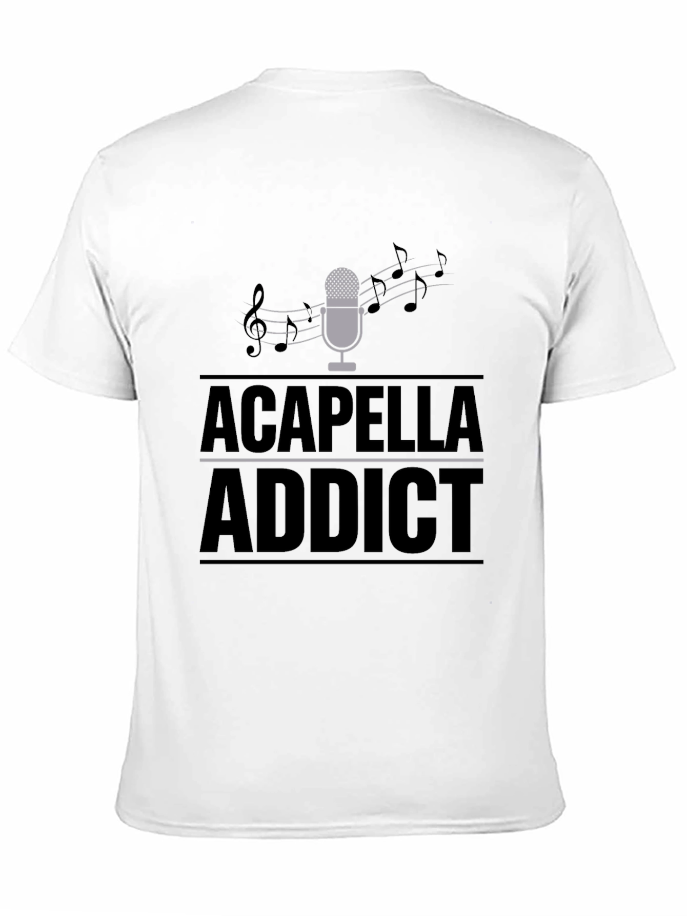 Acapella Addict Graphic T-Shirt - Music Lover Tee