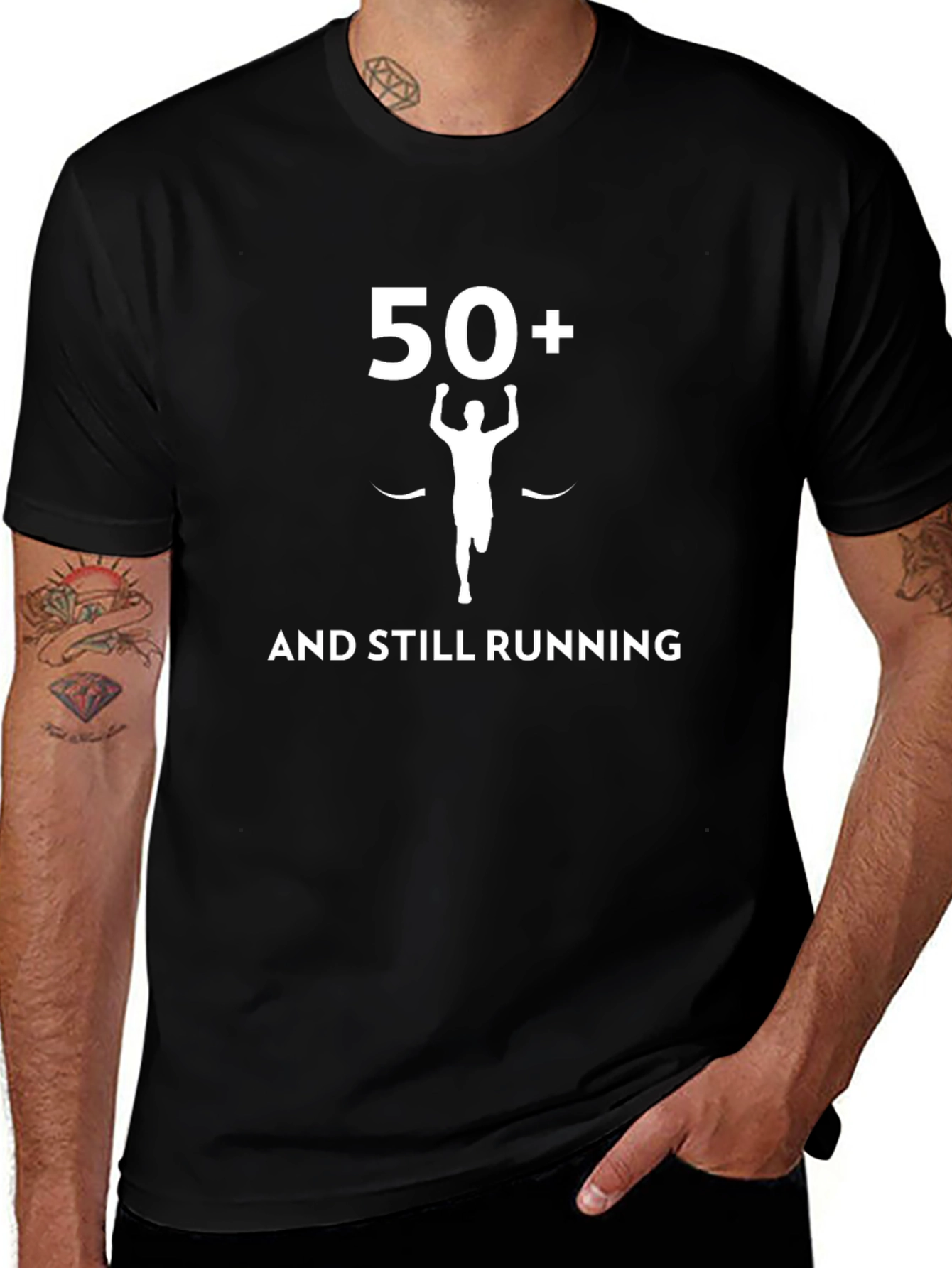 50+ and Still Running Graphic T-Shirt