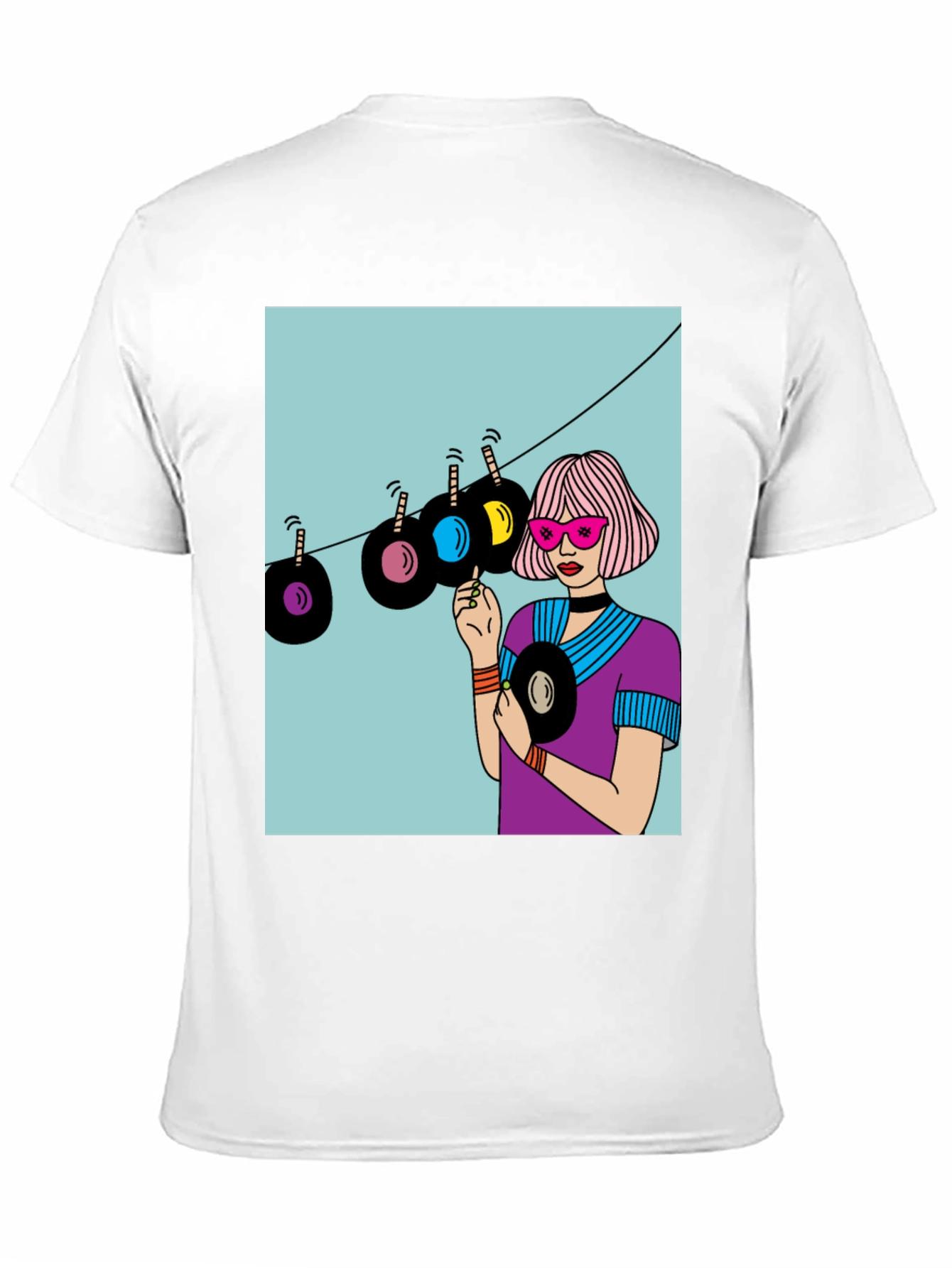 Retro Vinyl Record Graphic T-Shirt