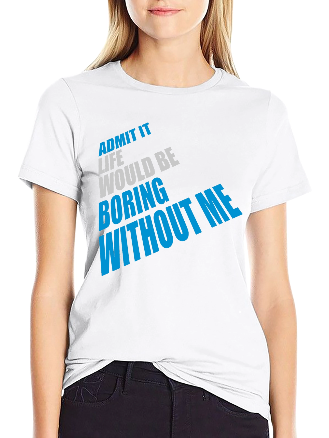 Funny Sarcastic Slogan Black T-Shirt