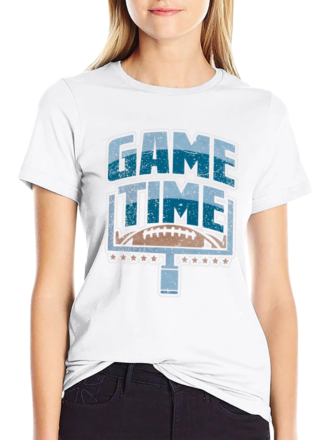 Game Time Football Graphic T-Shirt