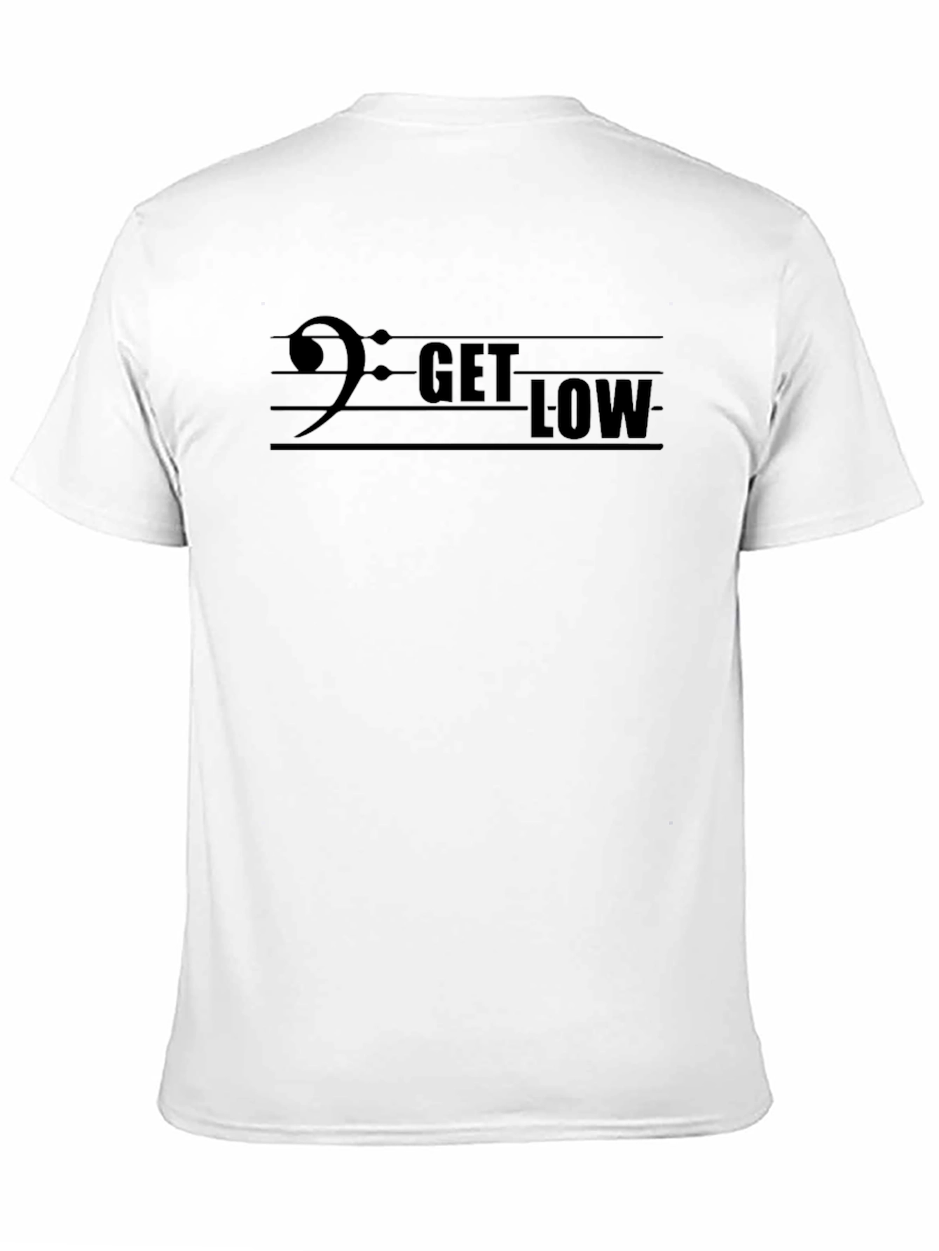 Get Low Bass Clef T-Shirt - Music Lover Tee