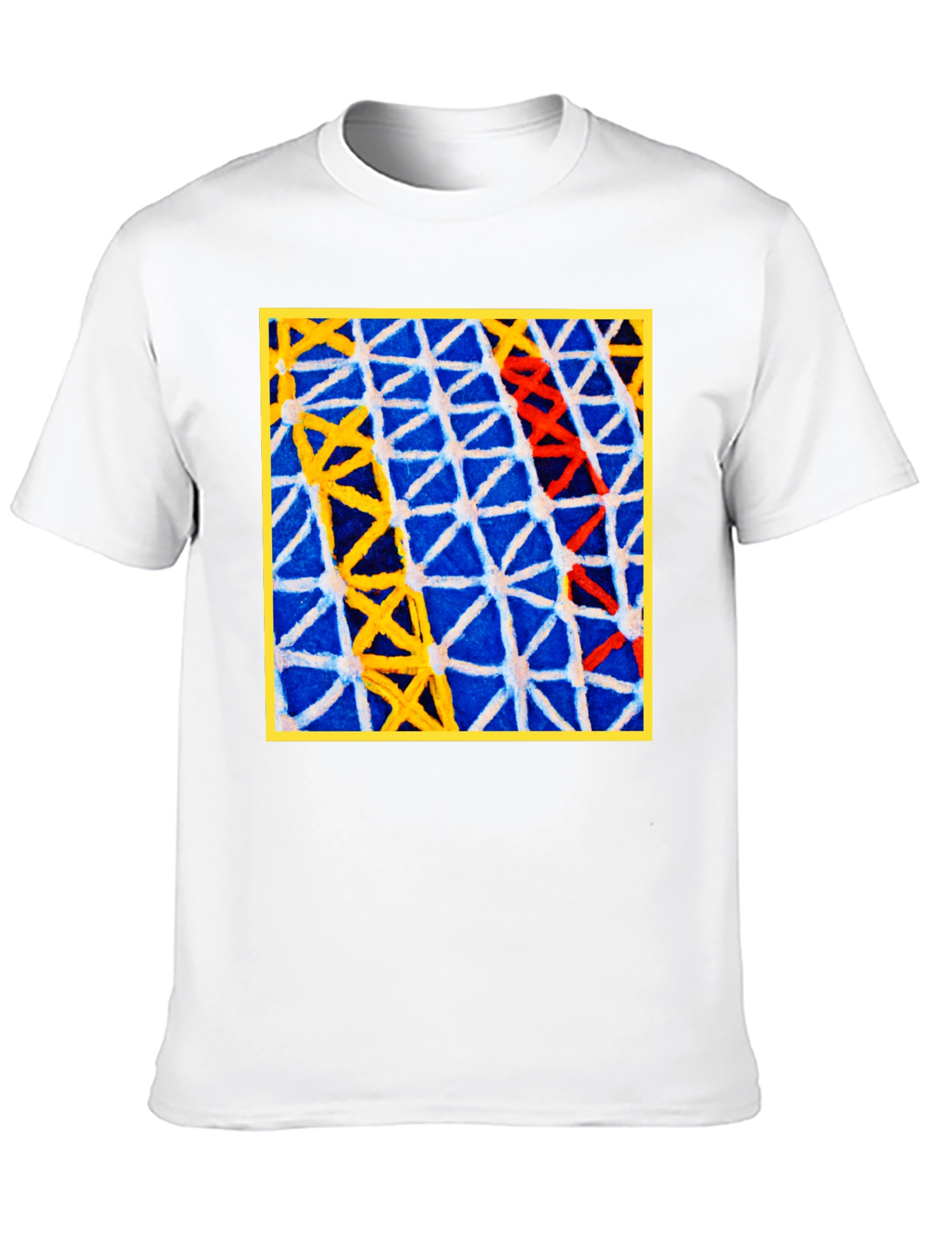 Abstract Geometric Art T-Shirt - Bold Pattern Tee