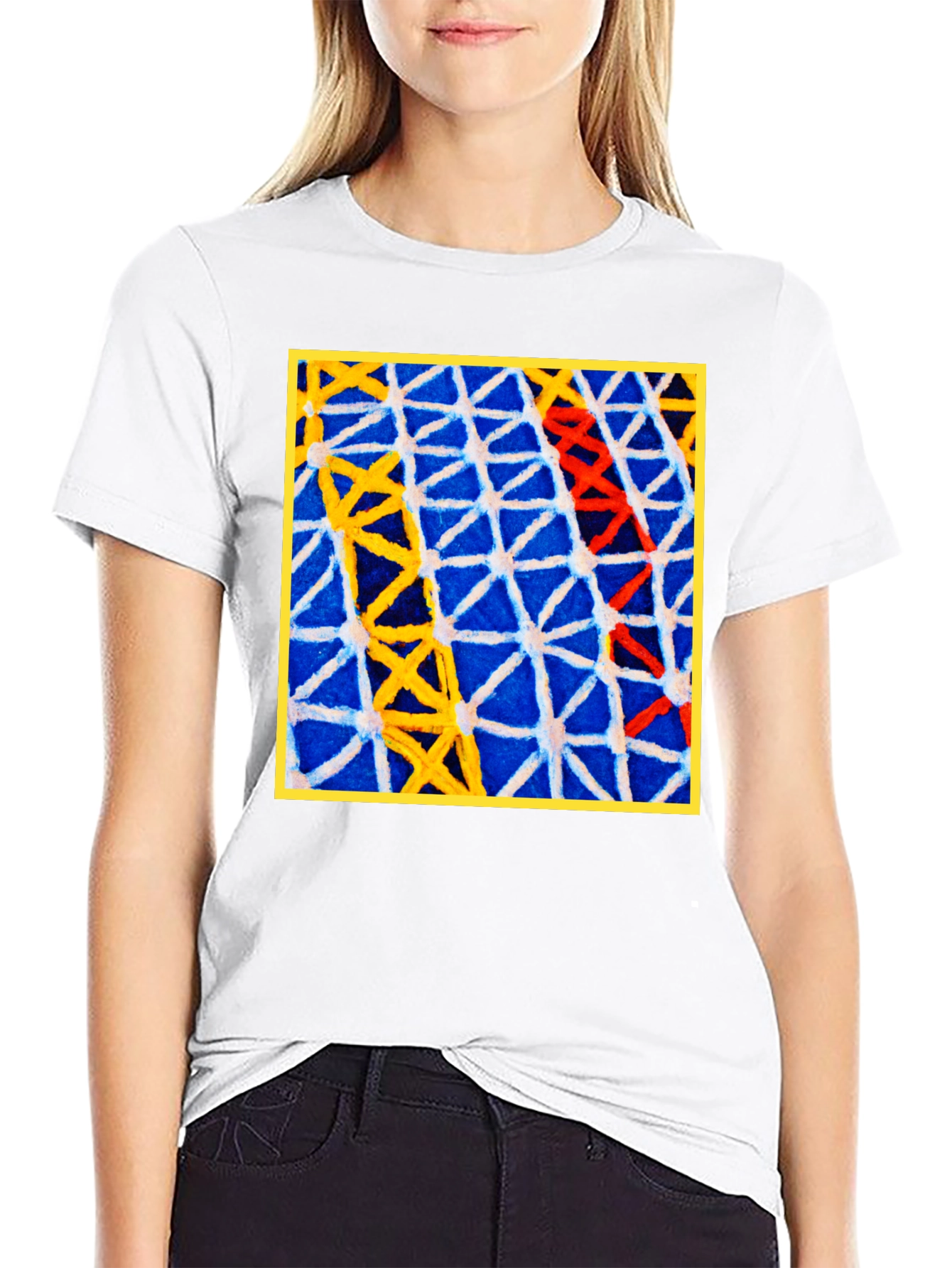 Abstract Geometric Art T-Shirt - Bold Pattern Tee