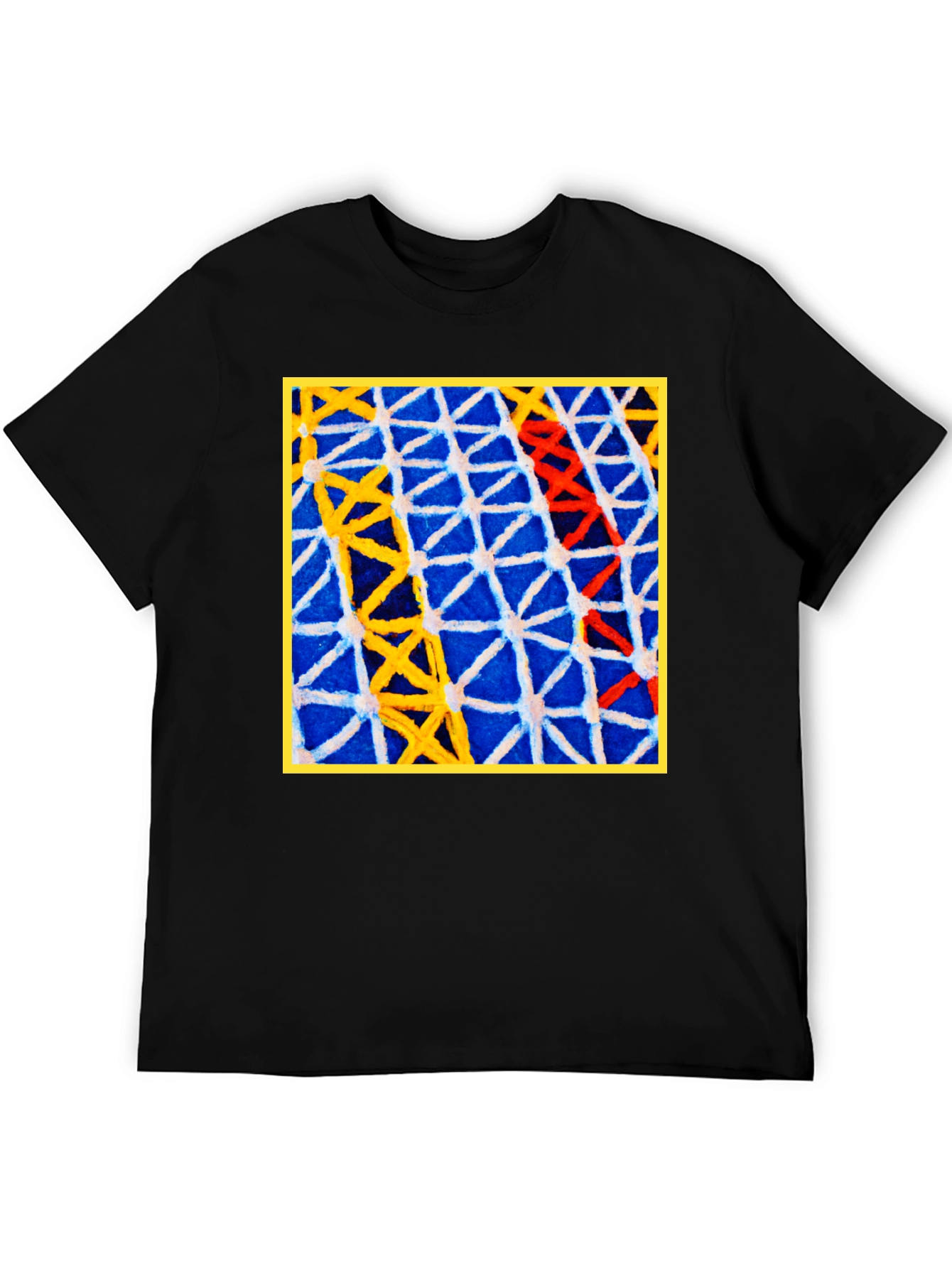 Abstract Geometric Art T-Shirt - Bold Pattern Tee