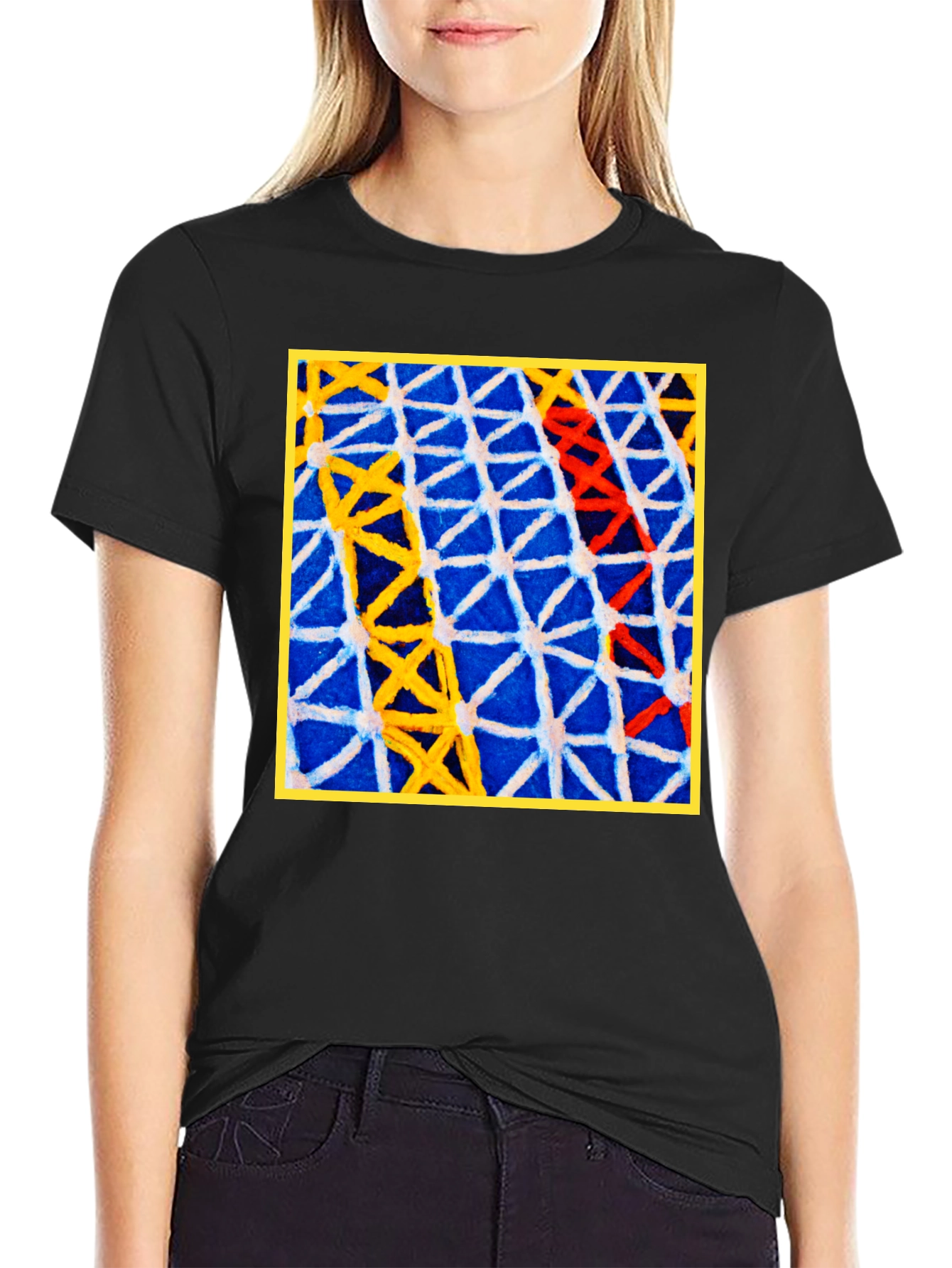 Abstract Geometric Art T-Shirt - Bold Pattern Tee