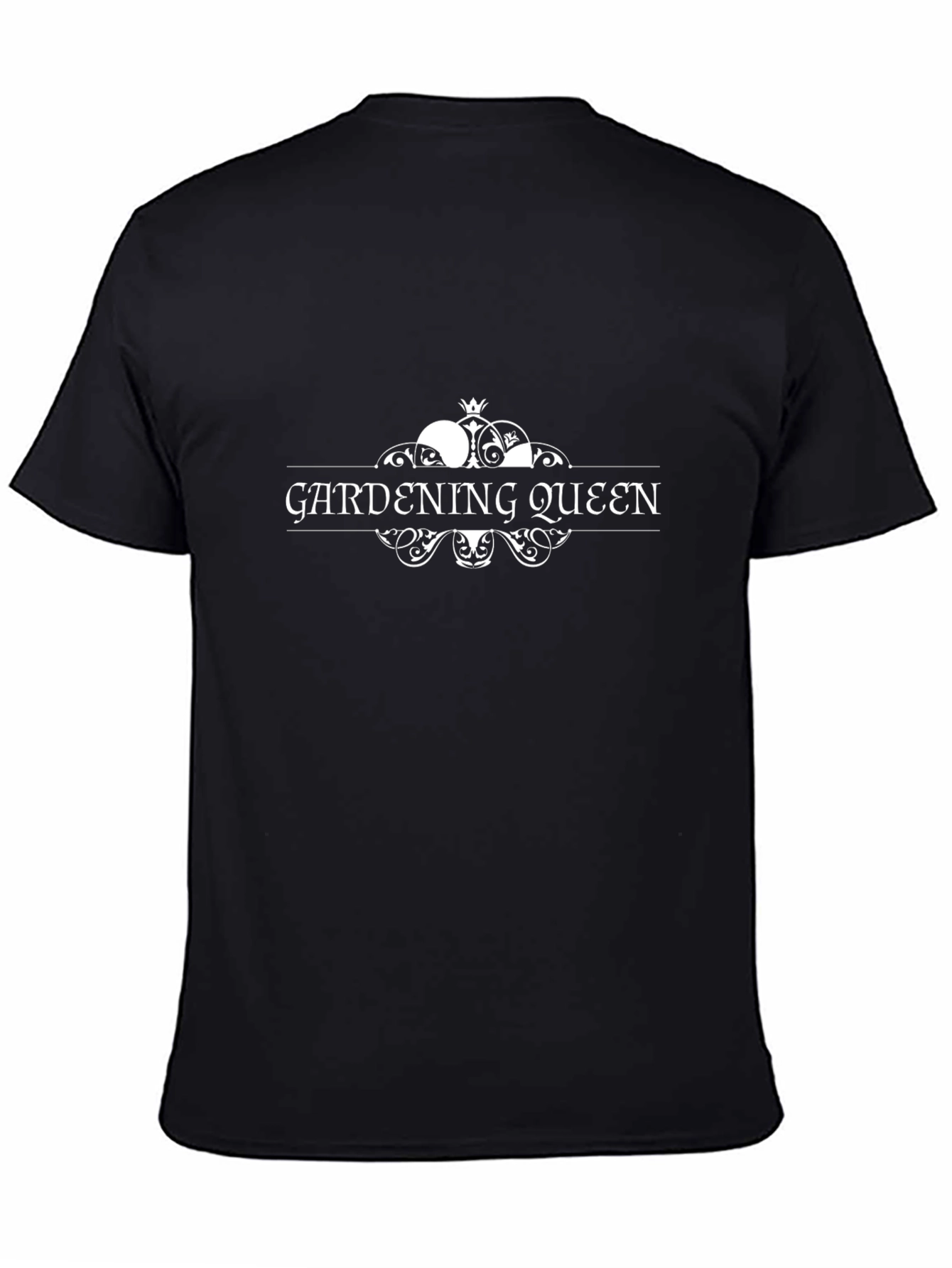 Gardening Queen Black T-Shirt - Gardener Gift