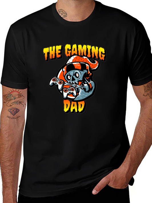Gaming Dad T-Shirt - Gamer Skull Design