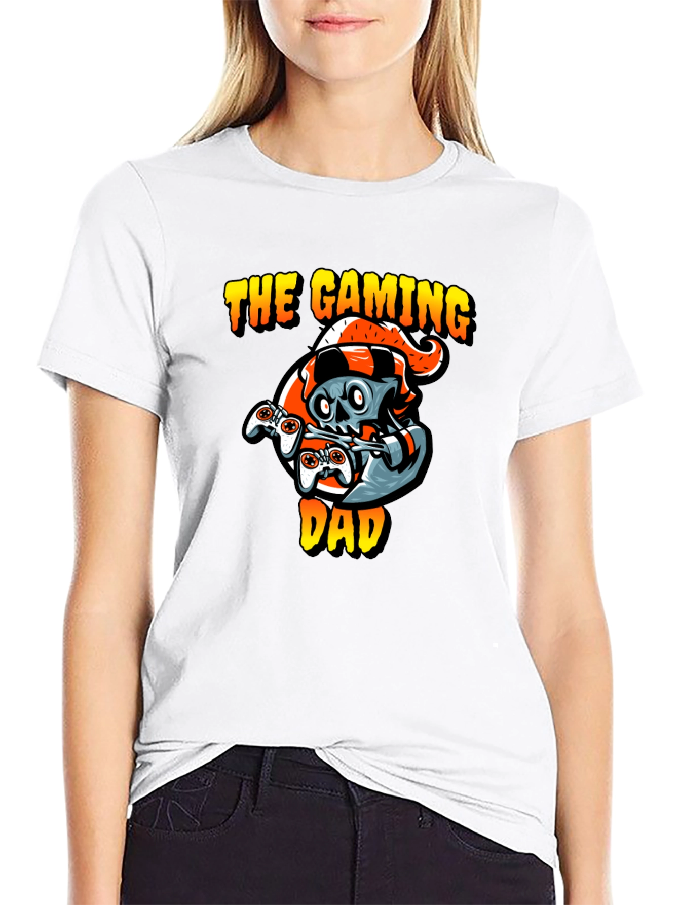 Gaming Dad T-Shirt - Gamer Skull Design
