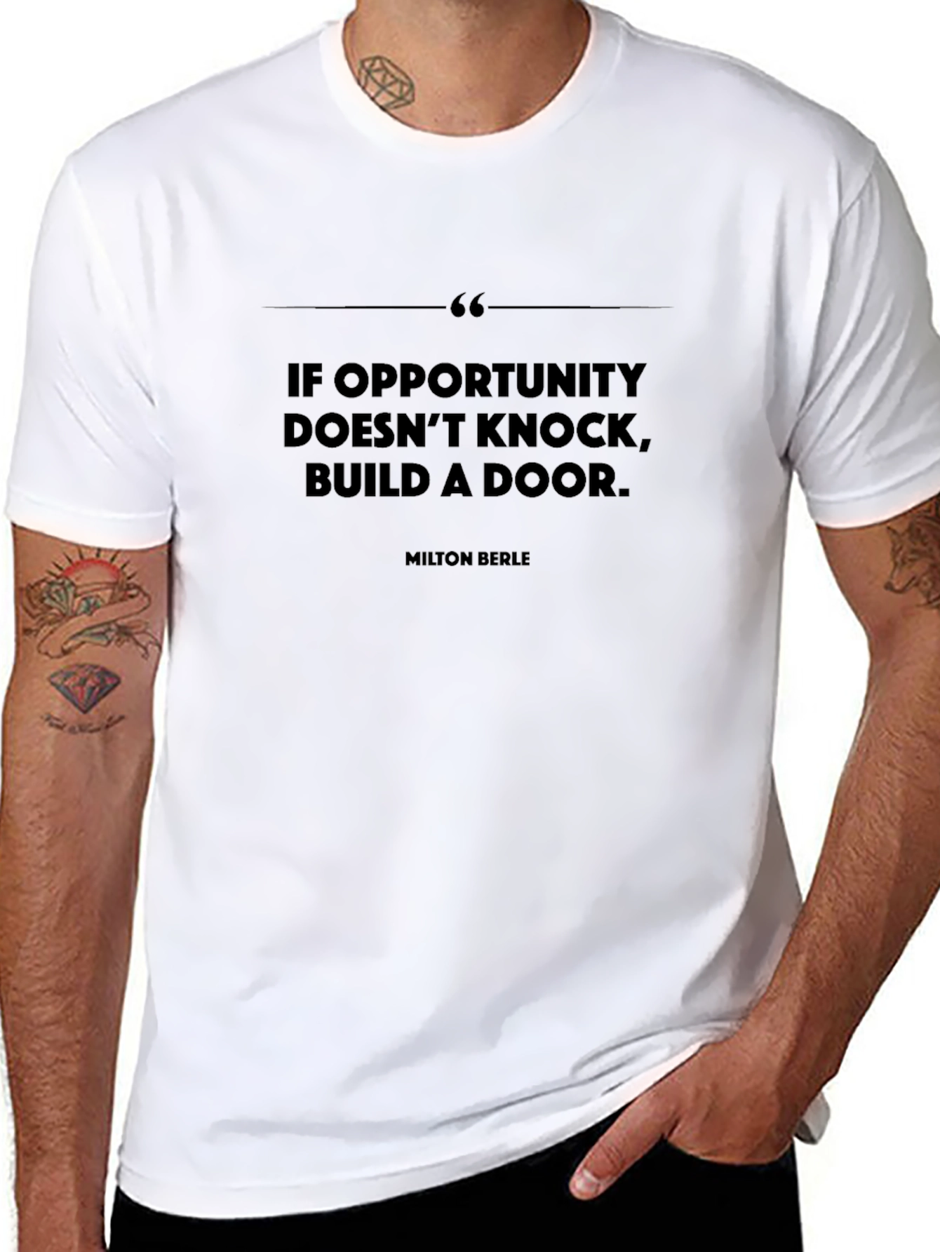 Inspirational Quote T-Shirt - Build a Door