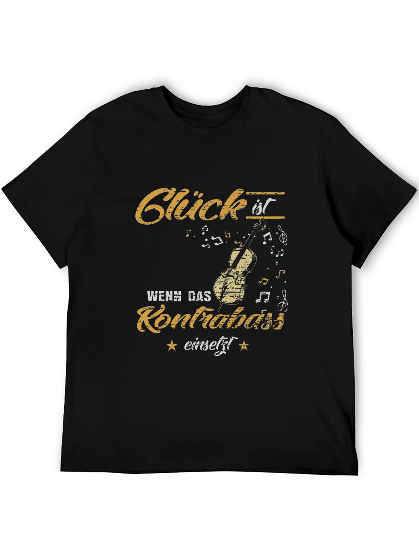 Glück ist Wenn Das Kontrabass Einsetzt T-Shirt
