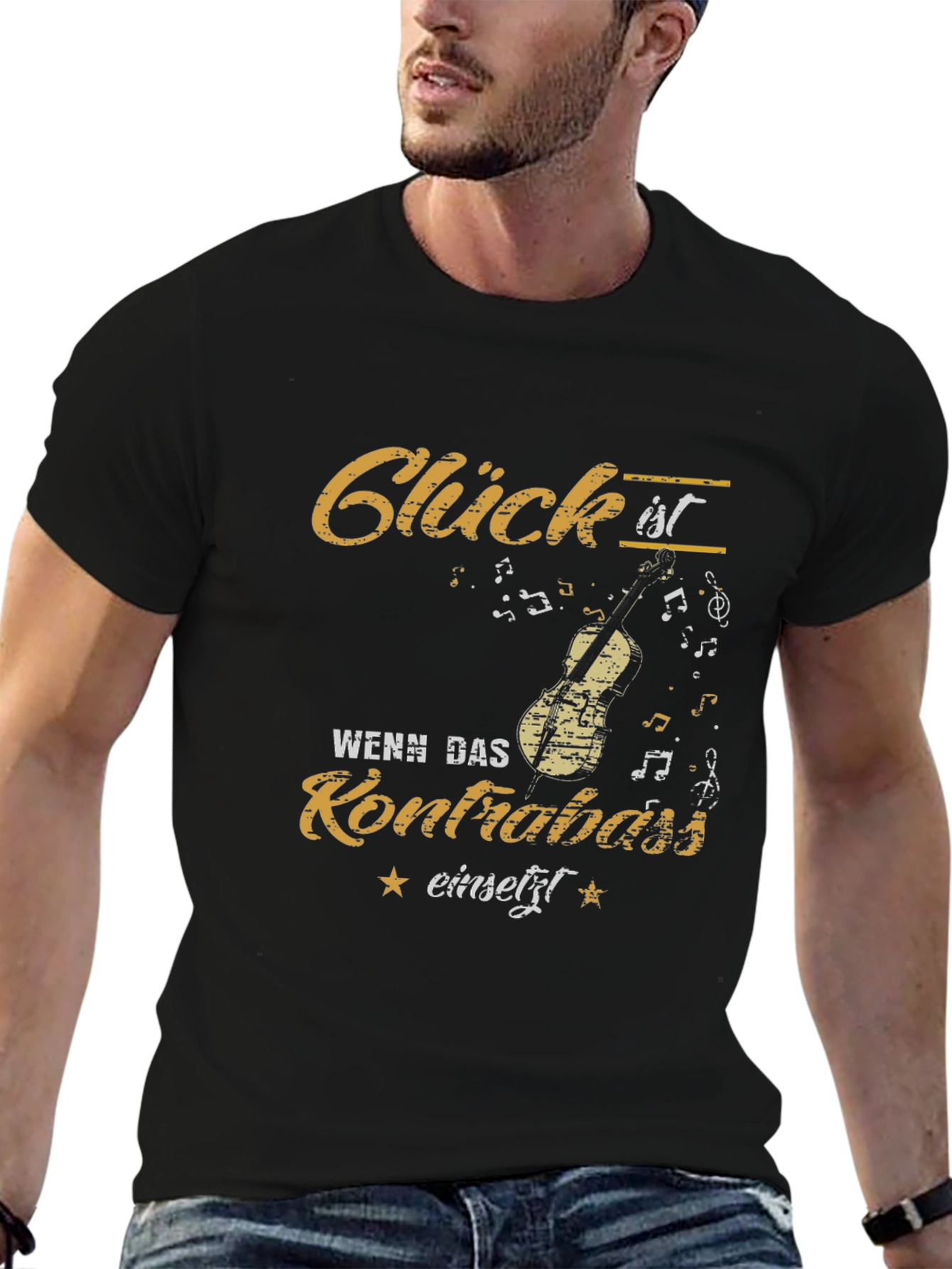 Glück ist Wenn Das Kontrabass Einsetzt T-Shirt