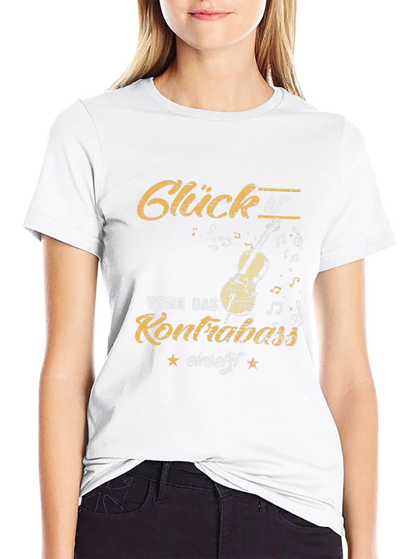 Glück ist Wenn Das Kontrabass Einsetzt T-Shirt