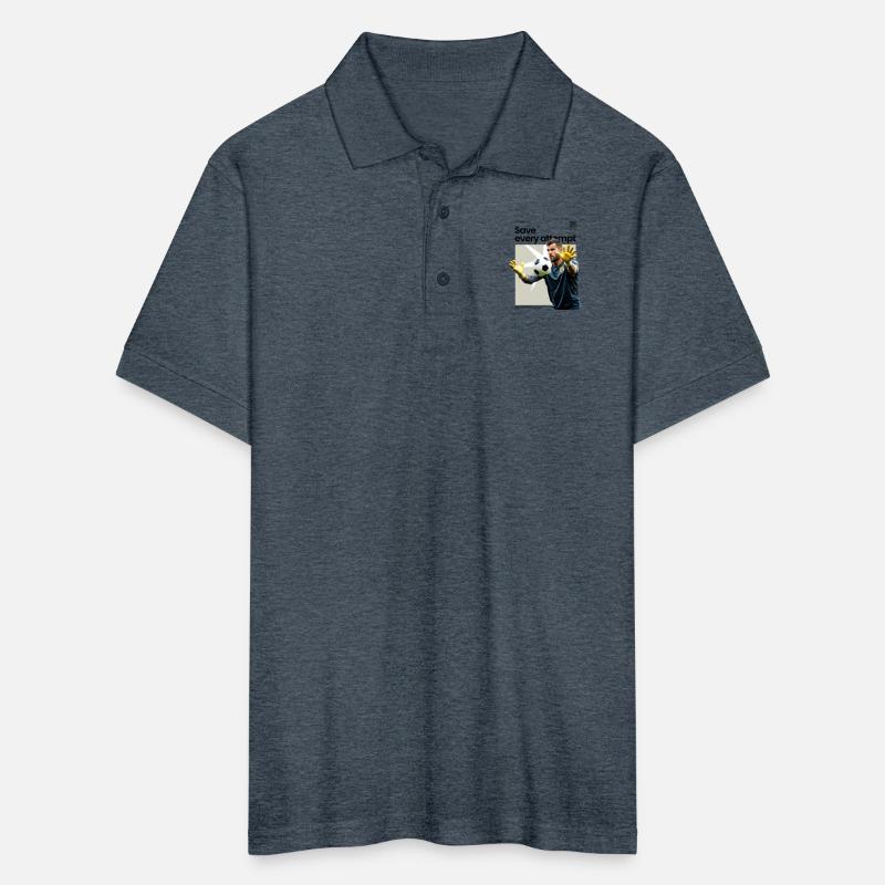 A goalkeeper saving a soccer ball design