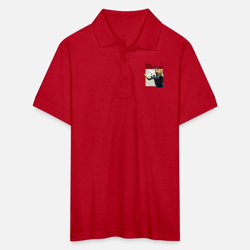 A goalkeeper saving a soccer ball design