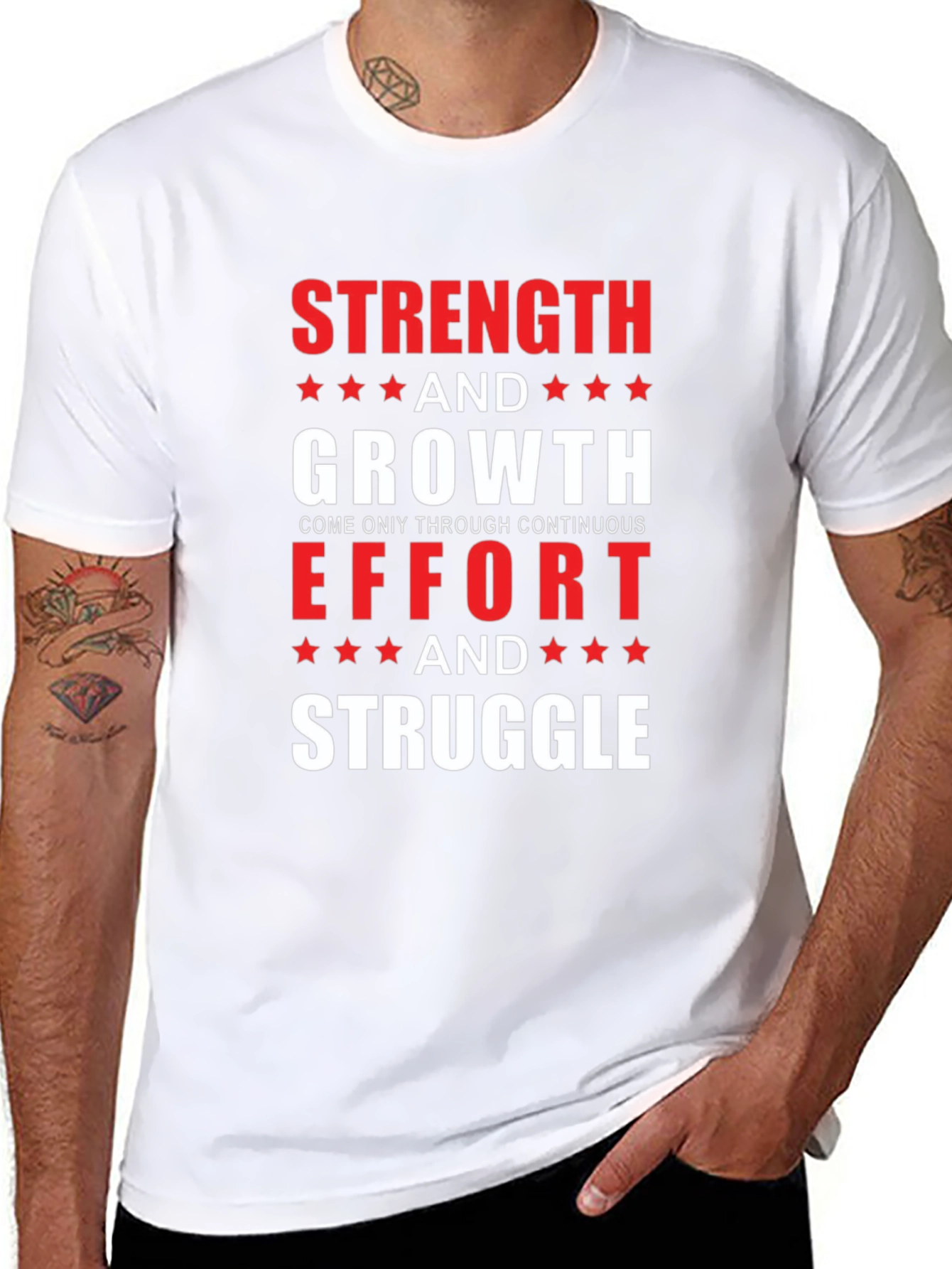 Strength & Growth Motivational T-Shirt