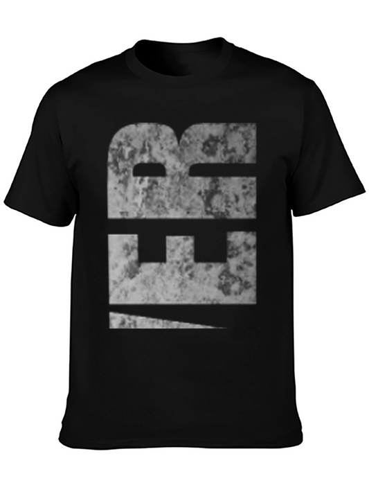 Abstract Geometric Print T-Shirt - Casual Graphic Tee